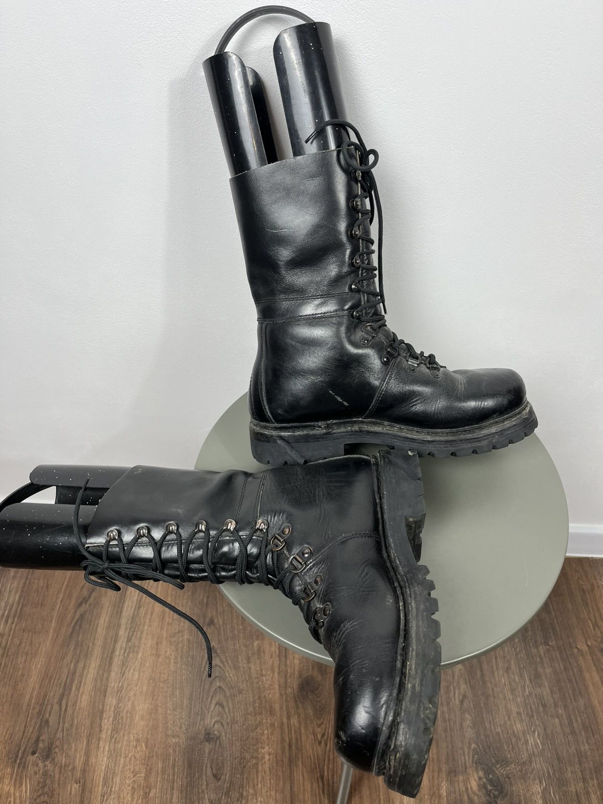 Other Vintage 1982 Military Leather Combat Boots Black Size 42 Size US 9 / EU 42 - 15 Thumbnail