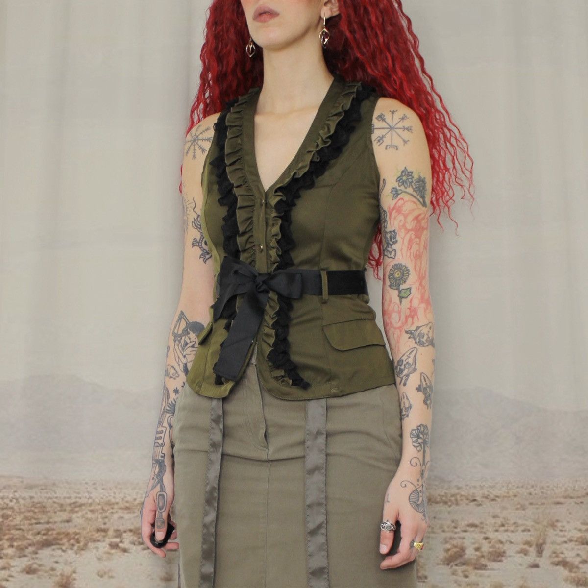 Morgan De Toi 📚MORGAN BOW VEST📚 Size XS / US 0-2 / IT 36-38 - 2 Thumbnail