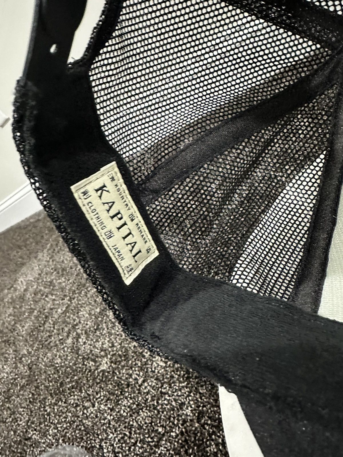 Kapital Kapital Kountry Love & Peace and Beethoven Trucker Black Hat Size ONE SIZE - 8 Thumbnail