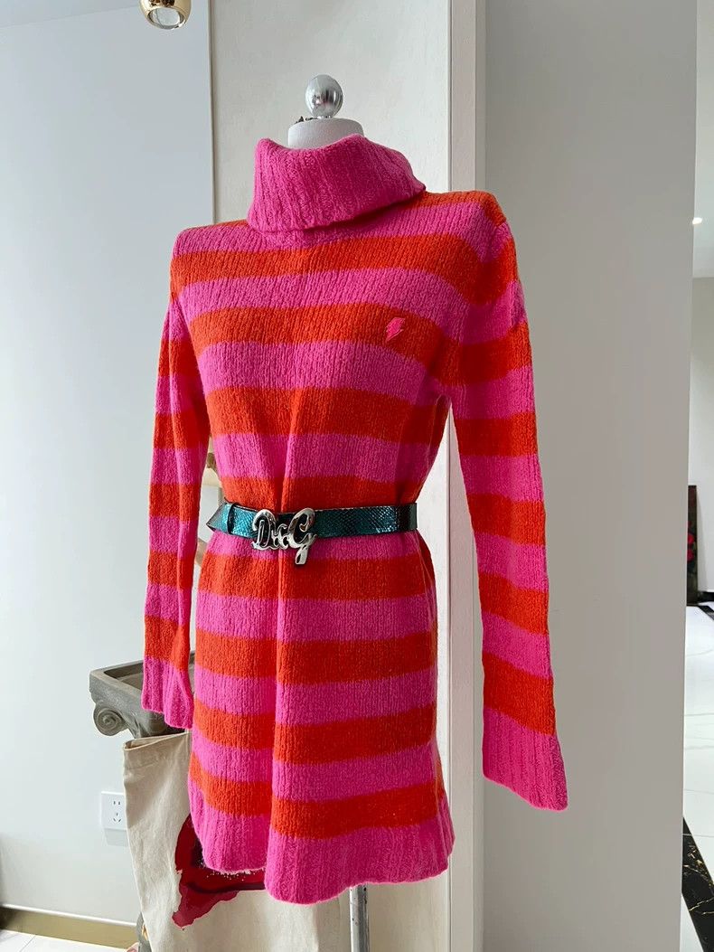 walter van beirendonck 90s Early Rainbow Y2K Turtleneck Sw
