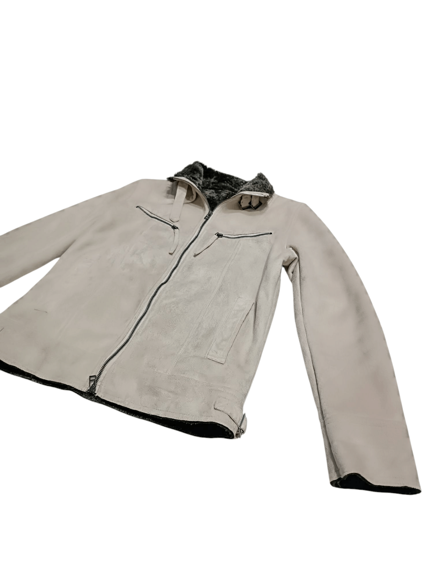 Japanese Brand Japanese Brand Faux Fur Leather Jacket Beige Size US M / EU 48-50 / 2 - 3 Thumbnail