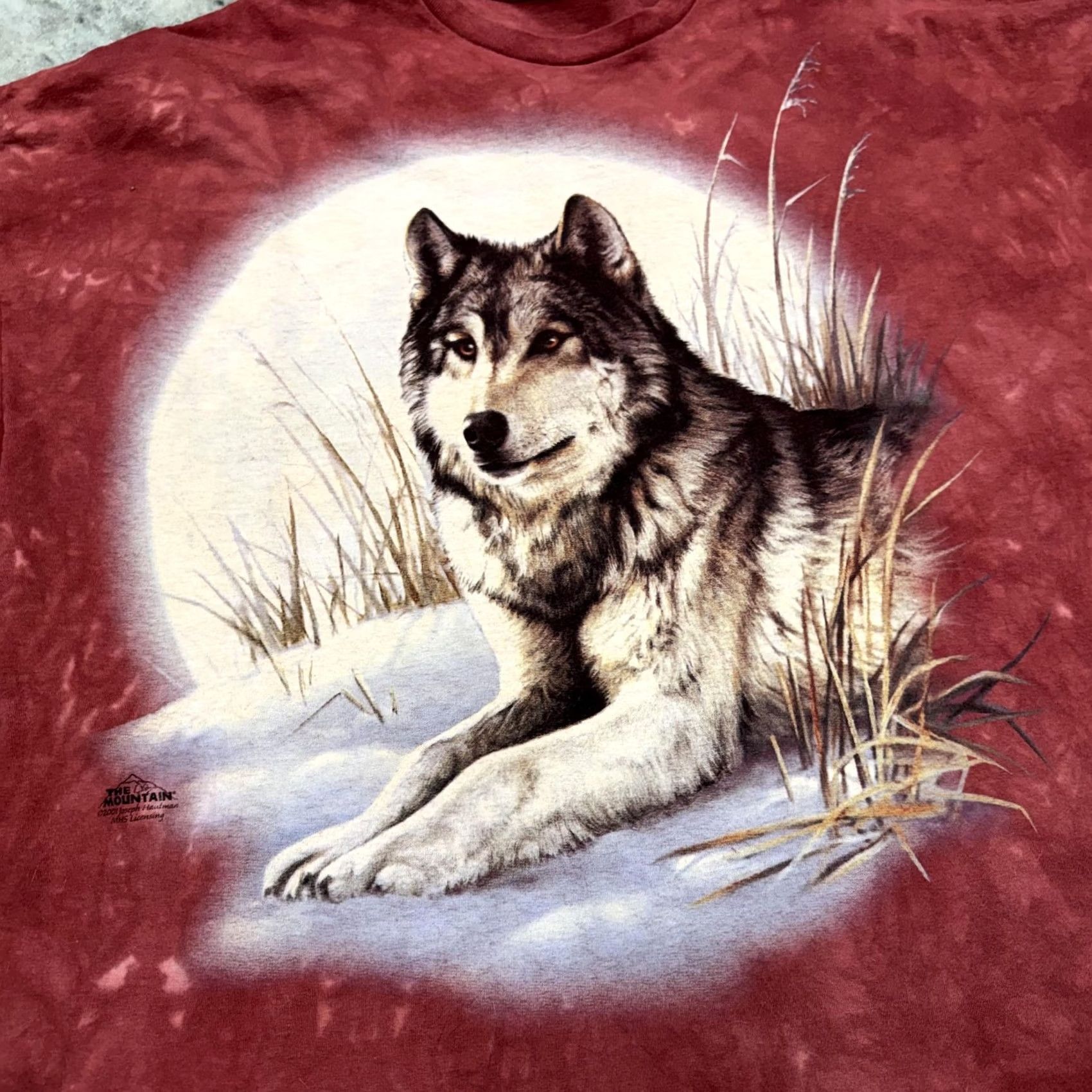 The Mountain VINTAGE The Mountain Shirt Mens 2XL Red Wolf Graphic Tee Tie Dye 2000s Wildlife Size US XXL / EU 58 / 5 - 3 Thumbnail