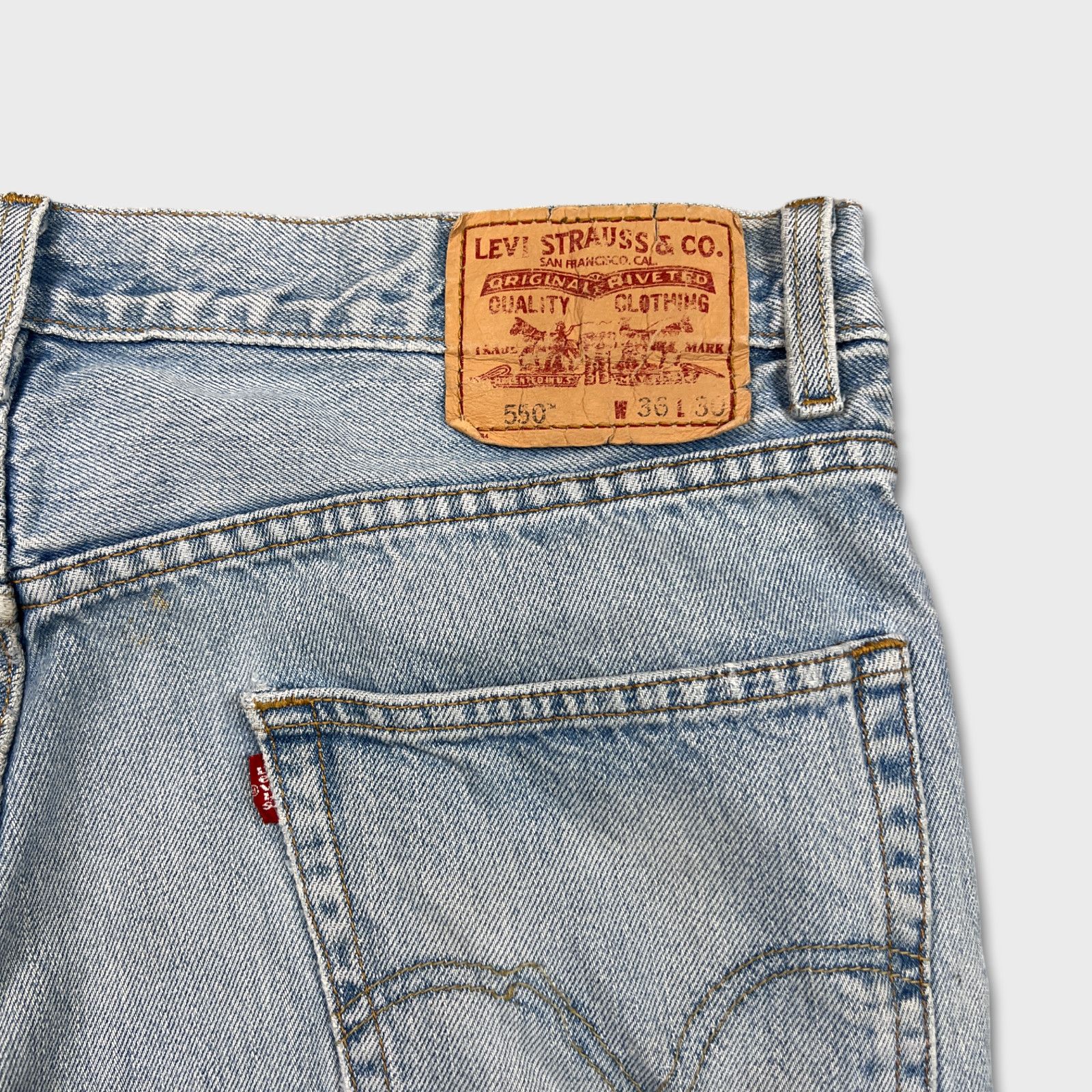 Levi's Levi's 550 Jeans 36x30 Relaxed Fit Straight Leg Baggy Denim Size US 36 / EU 52 - 8 Thumbnail