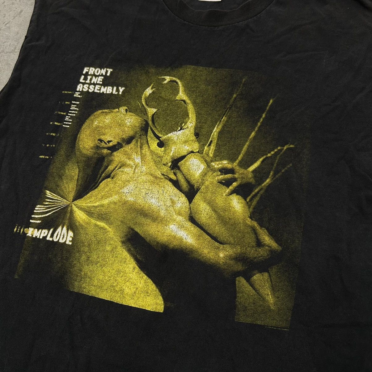Vintage Vintage 1999 Front Line Assembly Implosion Tour Sleeveless T Size US XL / EU 56 / 4 - 2 Thumbnail