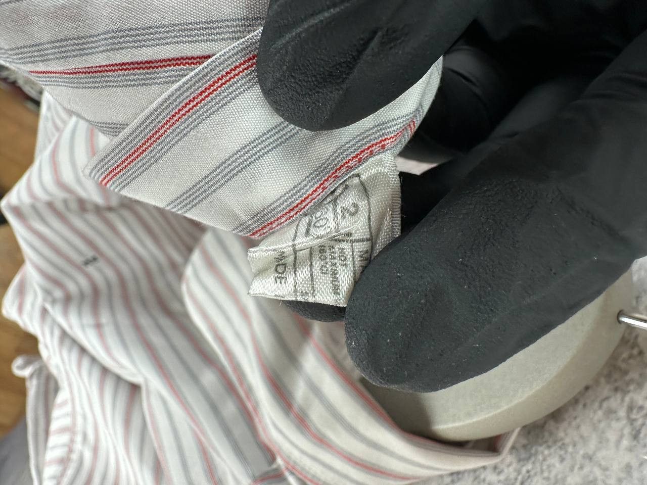 Designer James Meade Striped Dress Shirt LS Button Up Made in Britain Size US XL / EU 56 / 4 - 15 Thumbnail