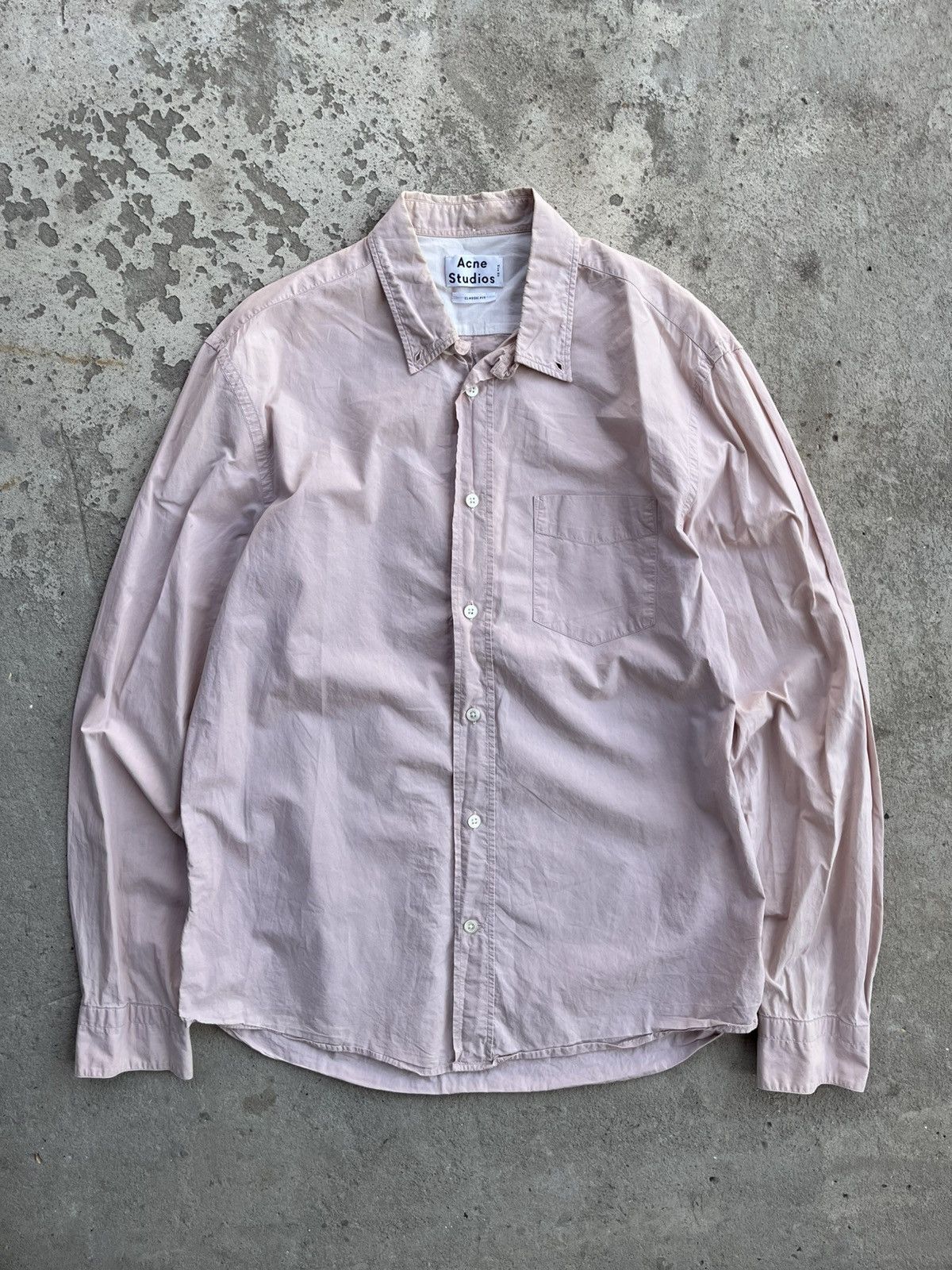 Acne Studios FW14 Acne Studios Isherwood Pop Classic Fit ButtonDown Shirt Size US M / EU 48-50 / 2 - 1 Thumbnail