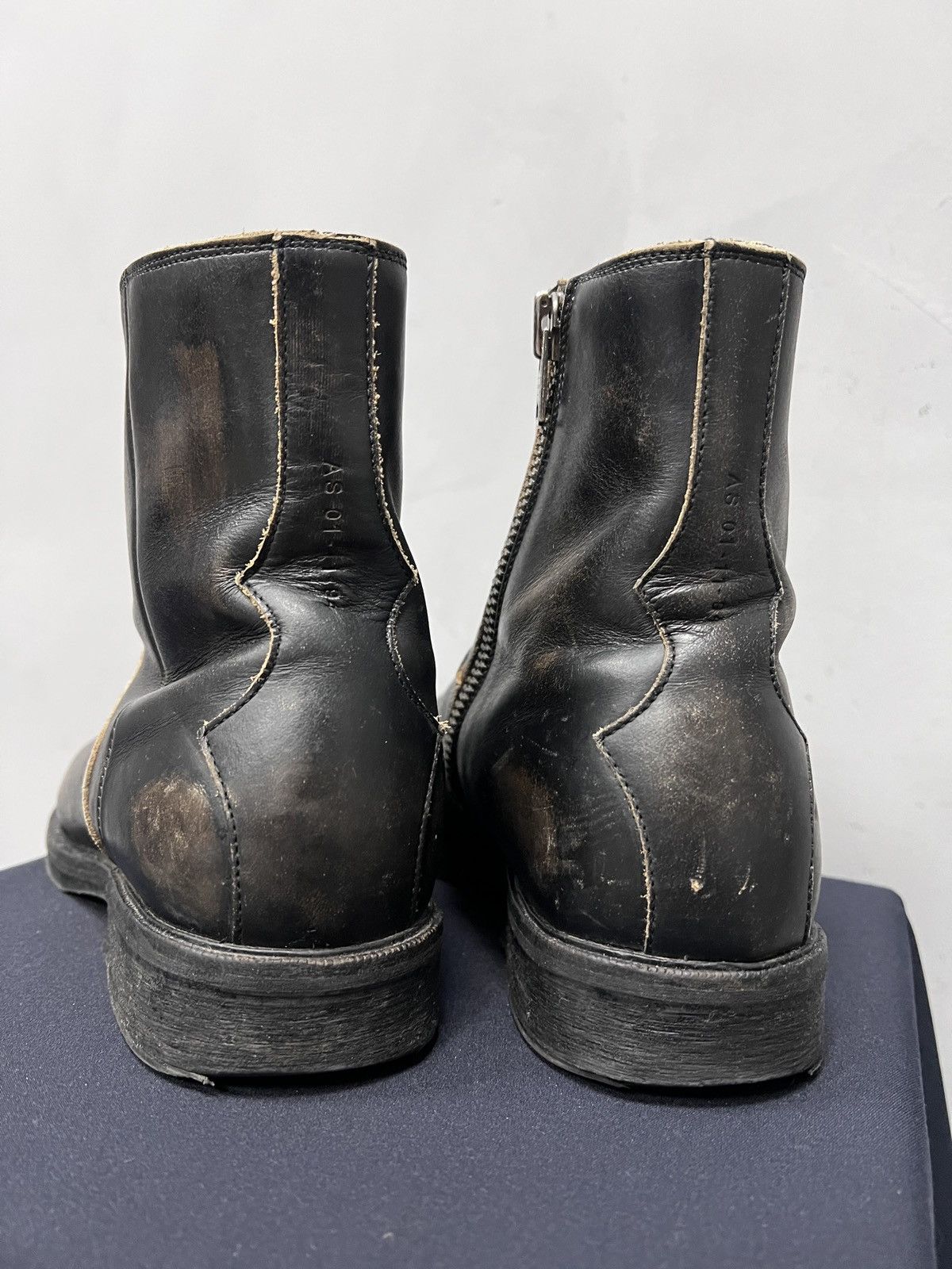 Allsaints Allsaint faded boots vintage moto archive style Size US 10 / EU 43 - 9 Thumbnail