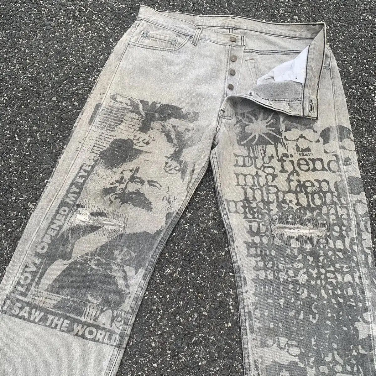 Montage 💥 RARE!! Levi’s Denim Levis Jeans Pants Made In U.S.A Pants Size US 35 - 8 Thumbnail