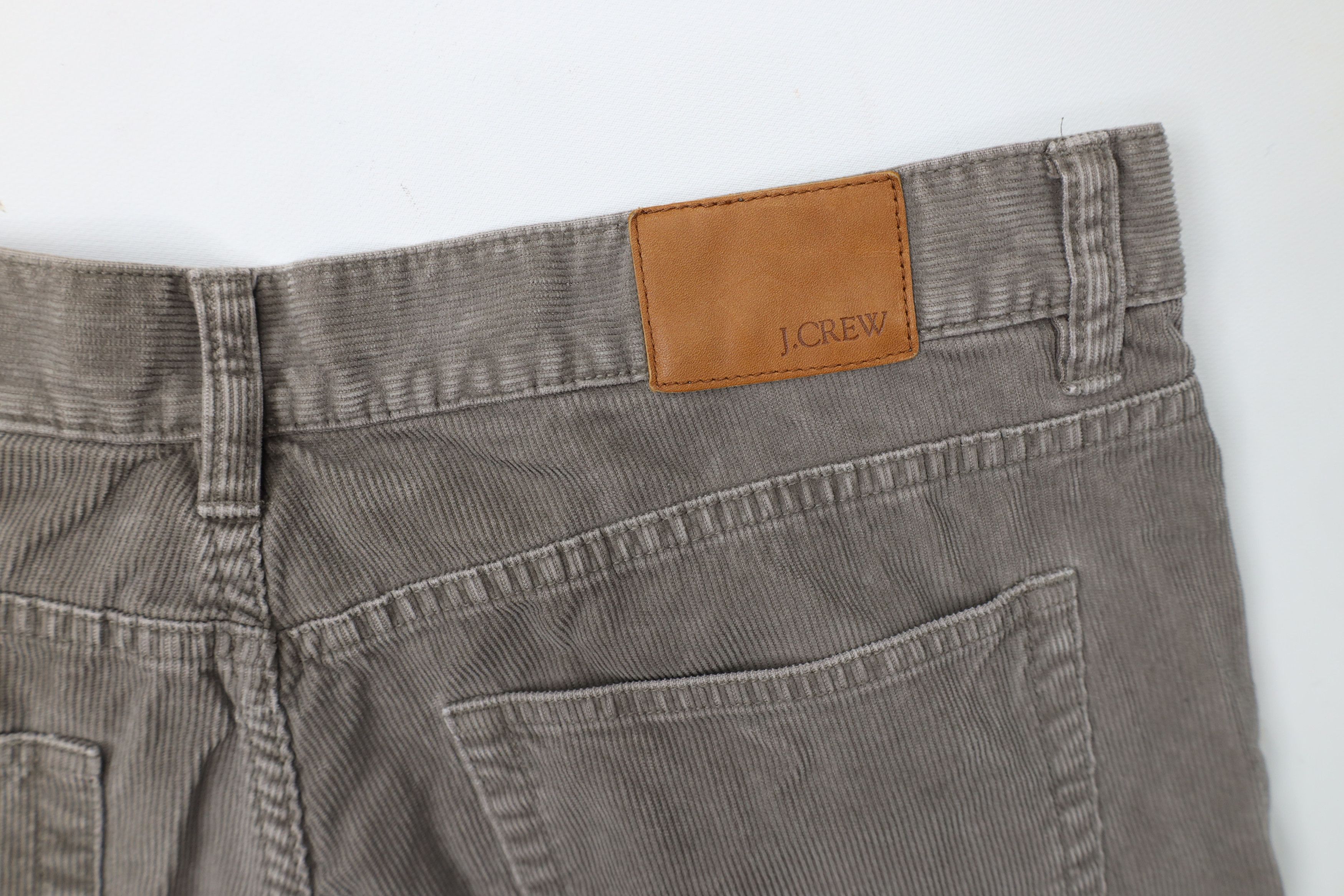 J.Crew × Vintage Vintage J Crew Wide Leg Corduroy Chino Pants Gray Cotton Size US 36 / EU 52 - 11 Thumbnail