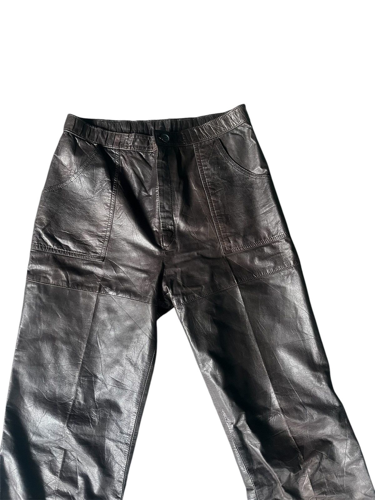 14th Addiction Japanese brand Sporty Voice Leather Brown Size US 29 - 3 Thumbnail
