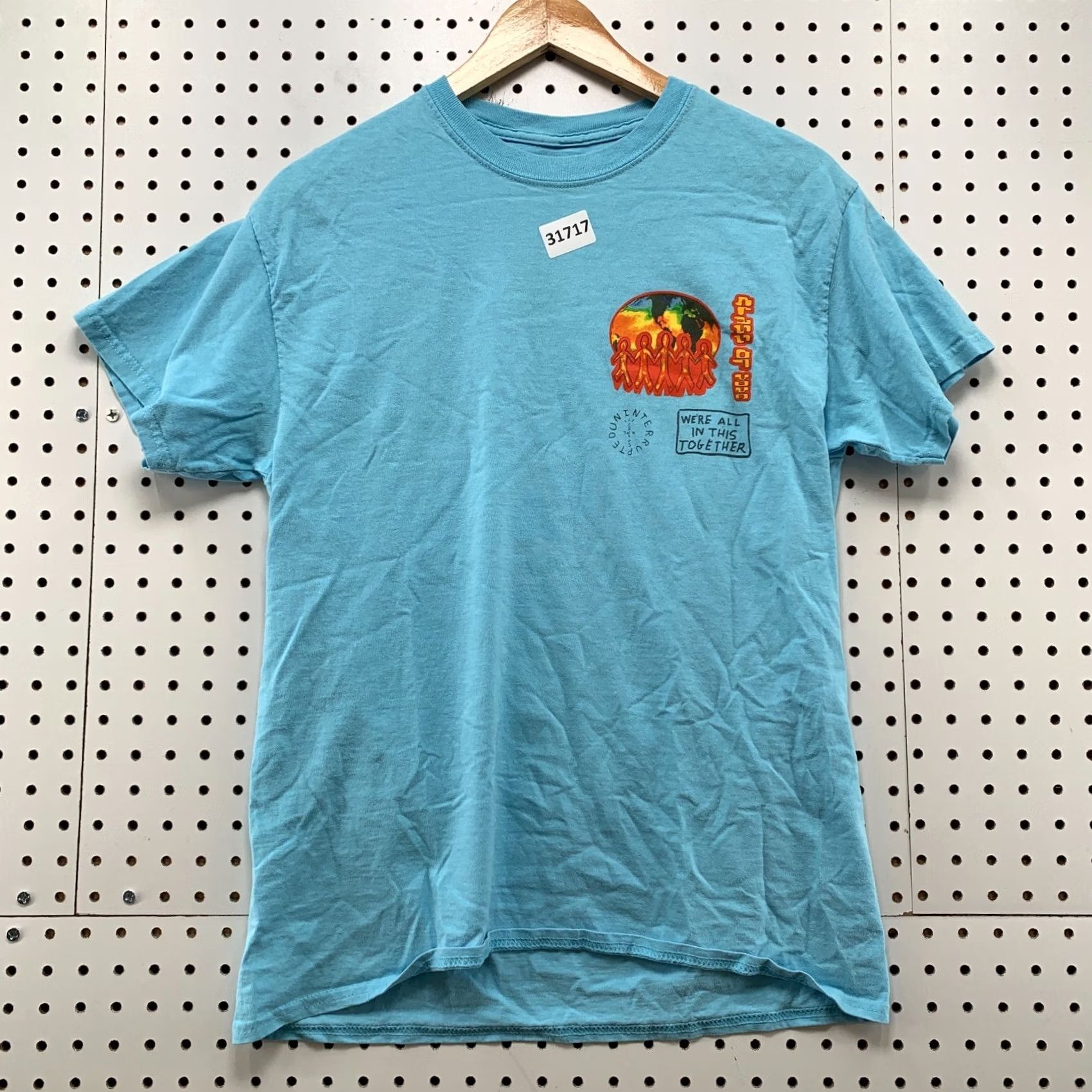 Travis Scott Travis Scott Cactus Jack x Lebron James Uninterrupted Class Of 2020 Men M 19x27 T-Shirt Blue Mens Size US M / EU 48-50 / 2 - 6 Thumbnail