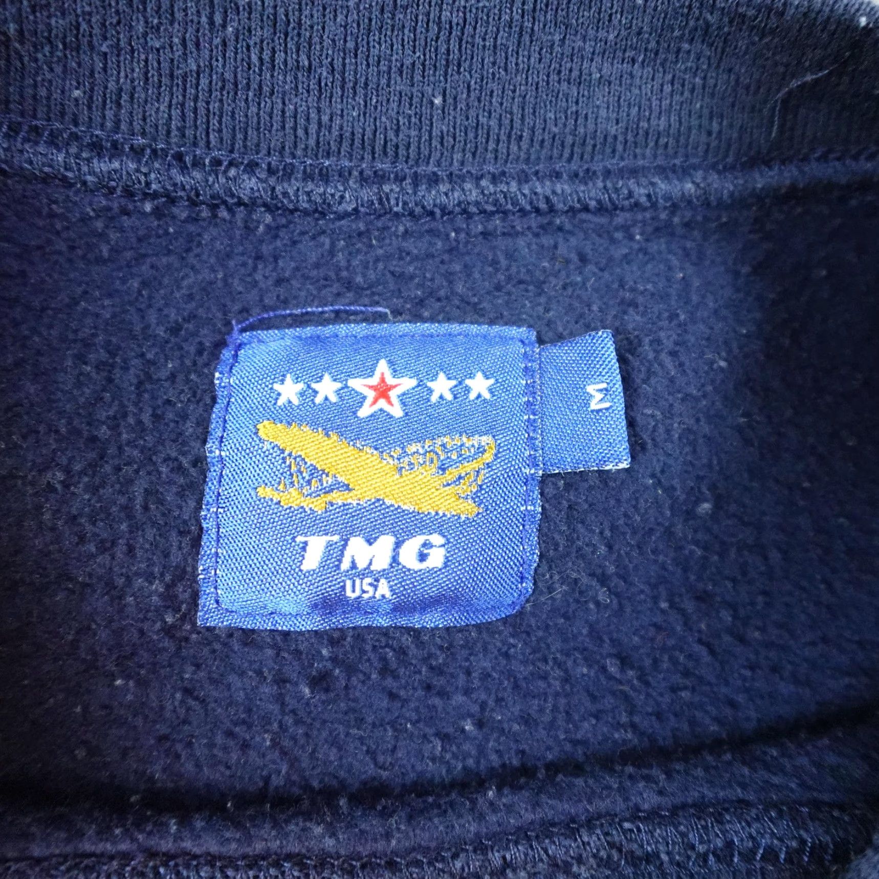 Vintage VINTAGE TMG Air Force ROTC Sweatshirt Mens M Navy Blue Fleece Crewneck USA Size US M / EU 48-50 / 2 - 7 Thumbnail