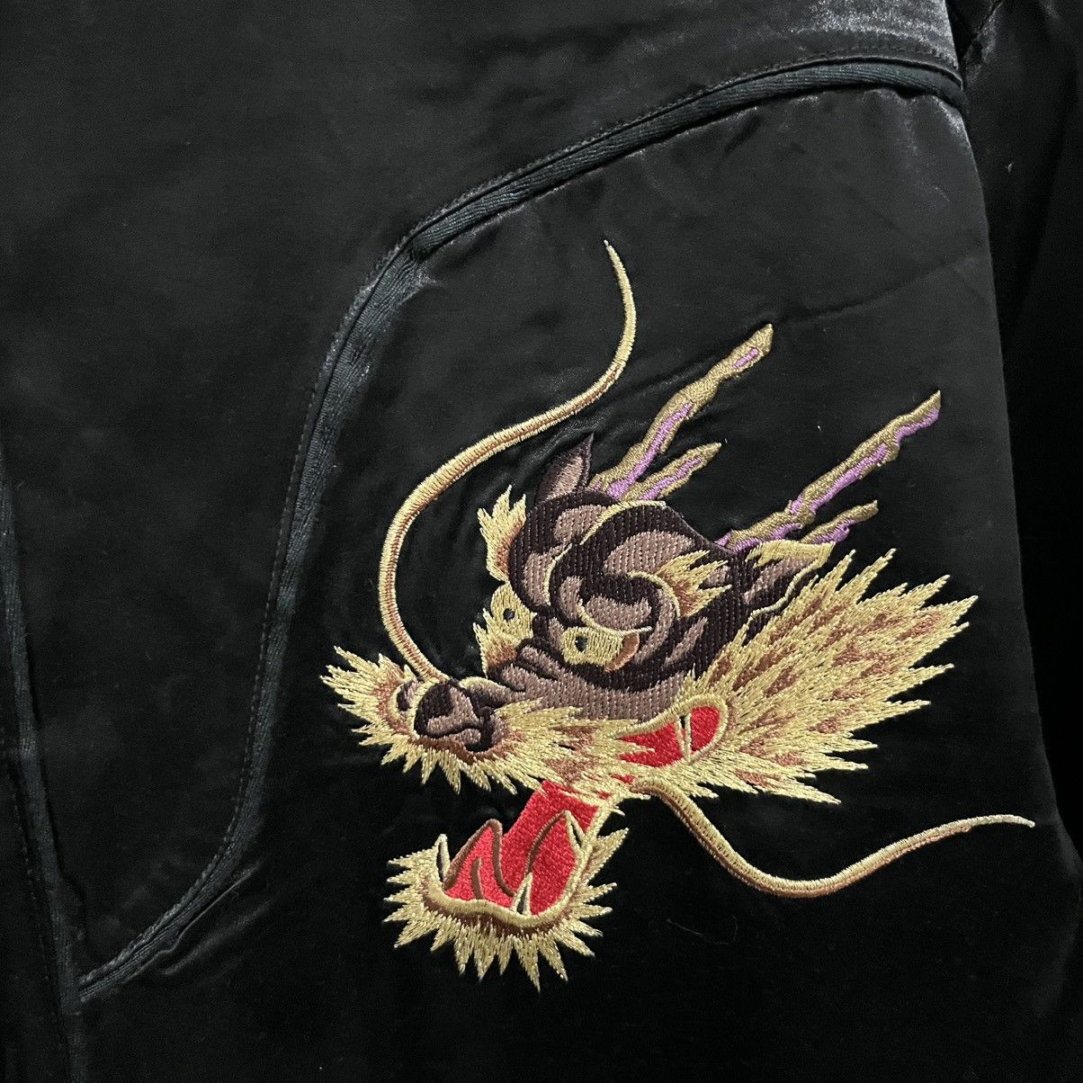 Japanese Brand Yoshiyuki Konishi Dragon Embroidery Button Up Shirt Size US L / EU 52-54 / 3 - 5 Thumbnail