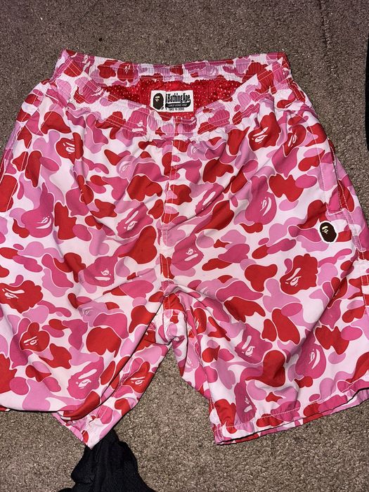 Bape ABC Camo Beach Shorts | Grailed