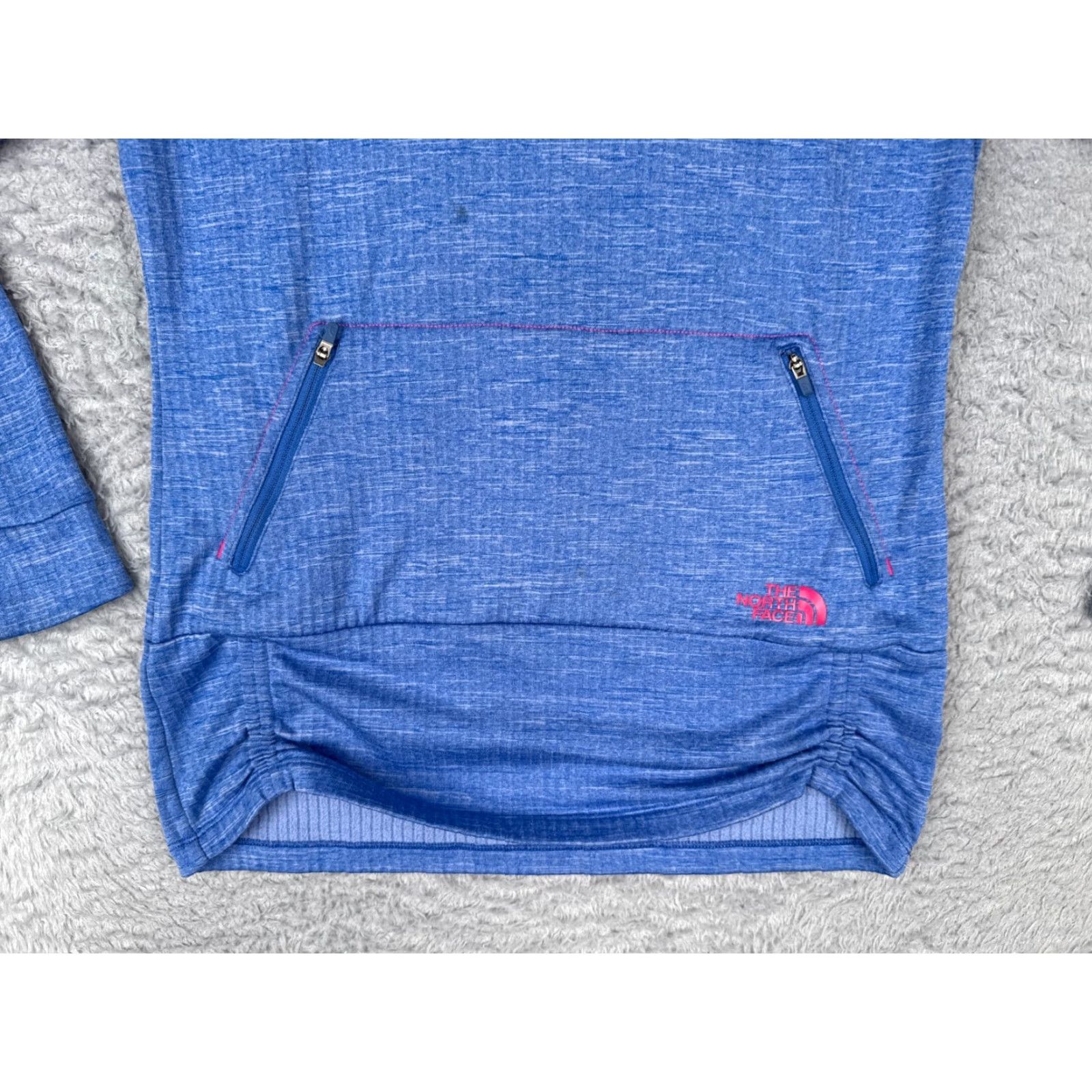 The North Face The North Face Hoodie Womens Small Blue Pullover Hooded Pockets 100% Polyester Size S / US 4 / IT 40 - 5 Thumbnail