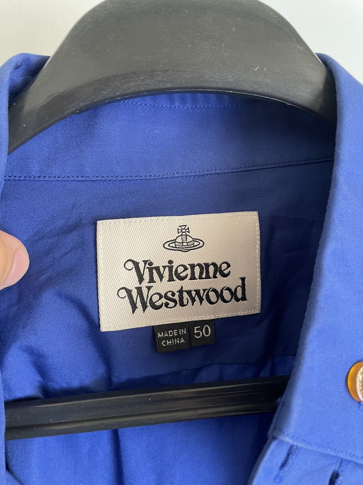 Vivienne Westwood Vivienne Westwood Longsleeve Shirt Logo Blue Size US M / EU 48-50 / 2 - 4 Thumbnail