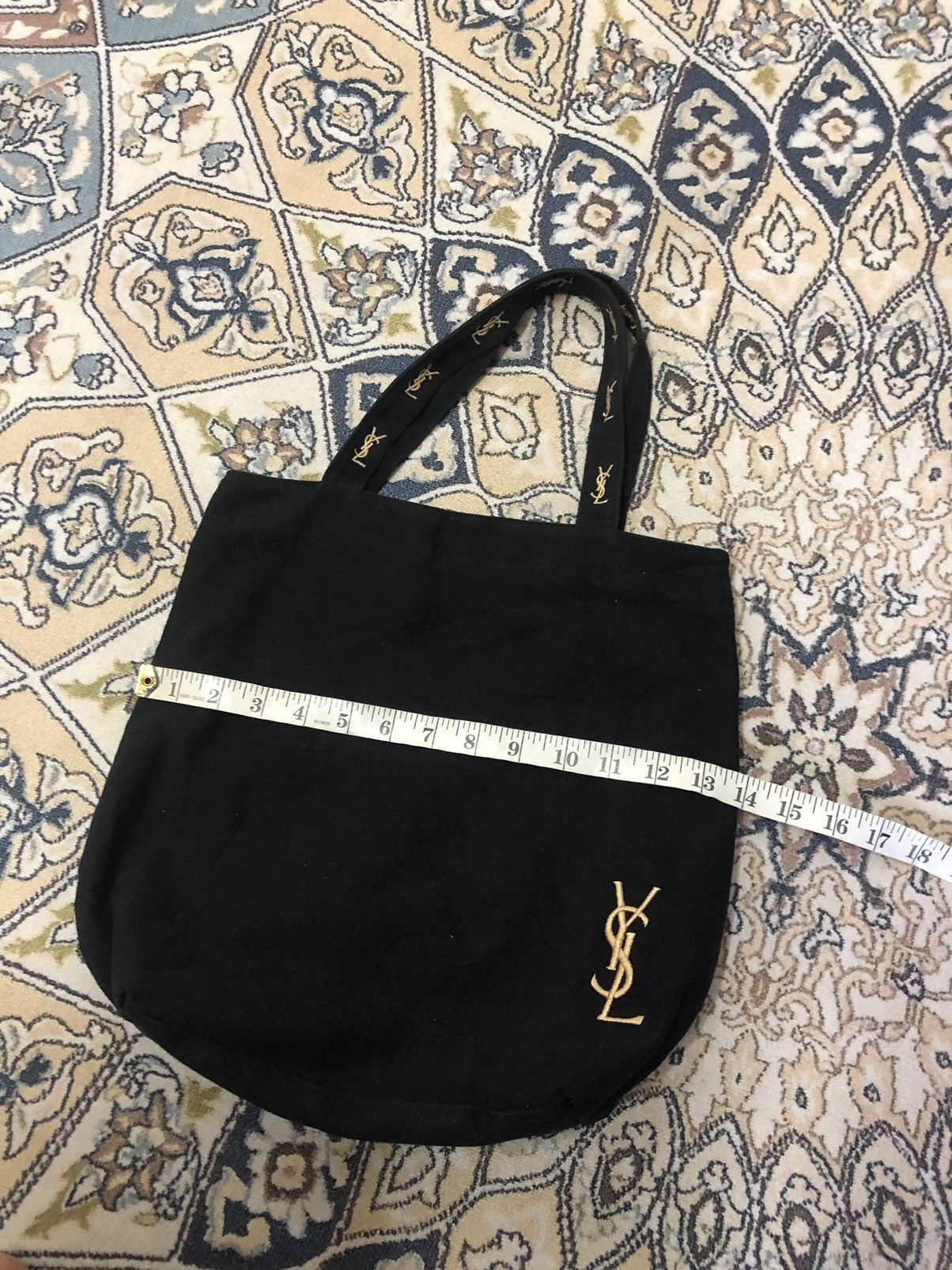 Yves Saint Laurent Yves Saint Laurent Embroidery Logo Tote Bag Size ONE SIZE - 15 Thumbnail