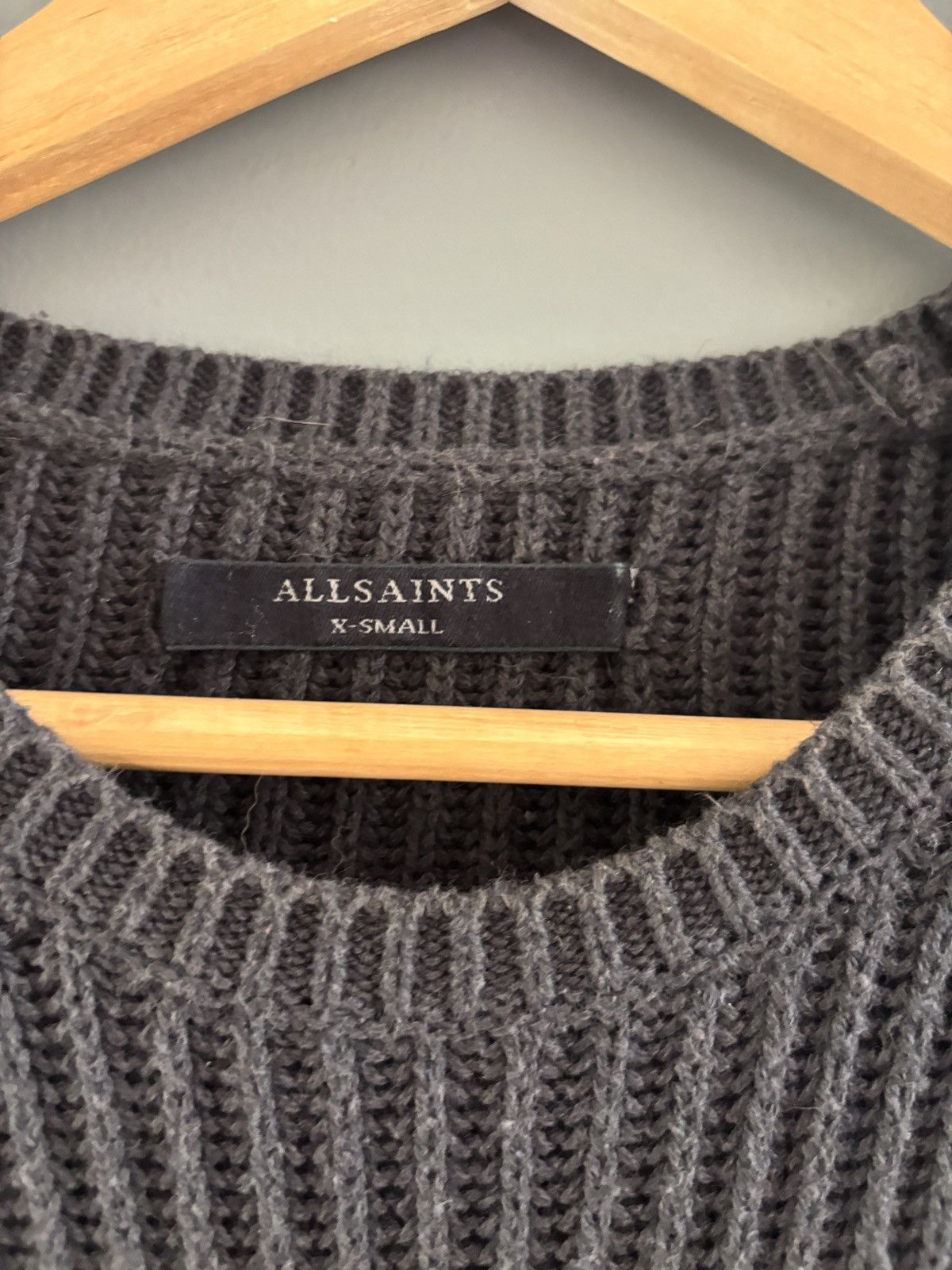 Allsaints All Saints Ria Ribbed black sweater XS Size XS / US 0-2 / IT 36-38 - 2 Thumbnail
