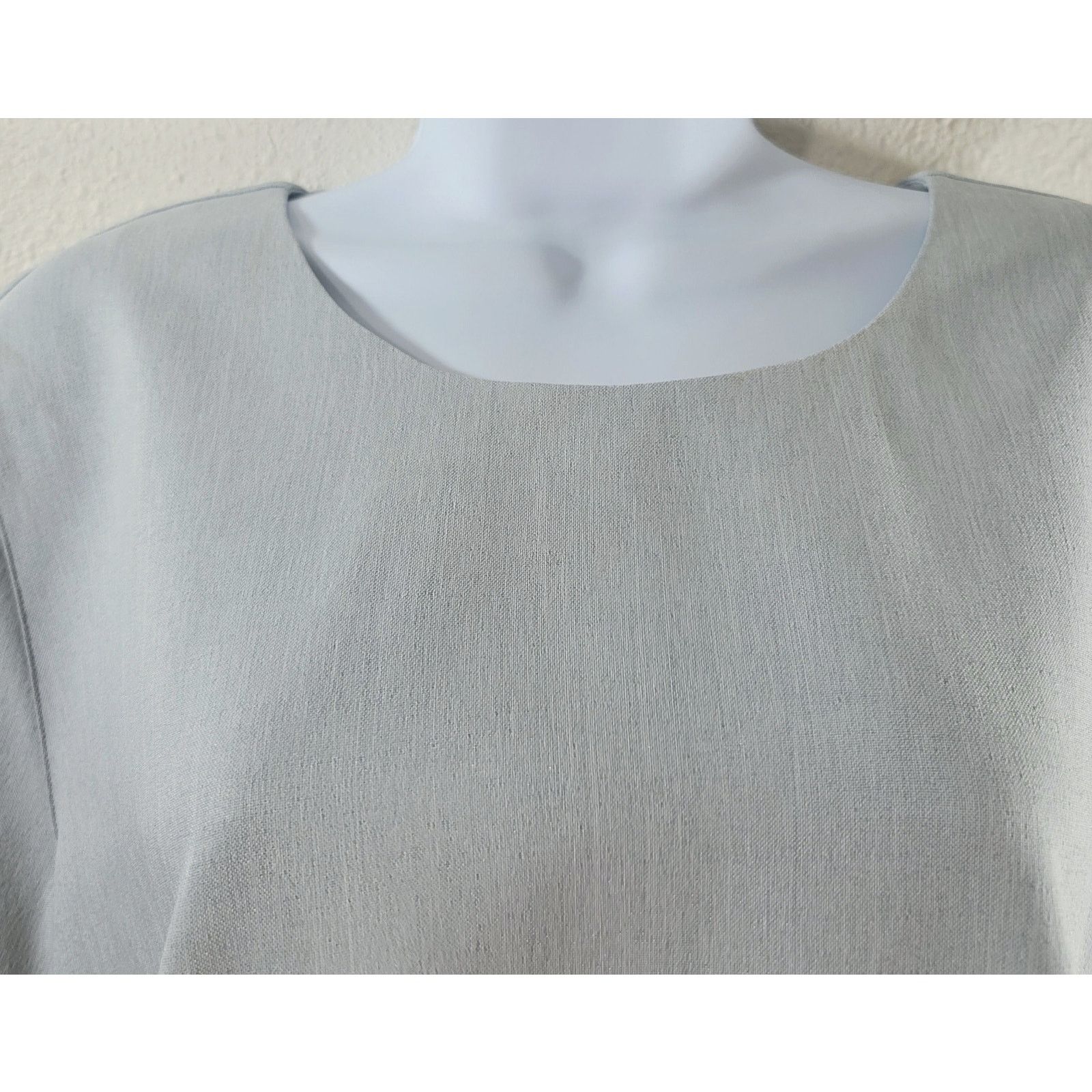 Other Draper's & Damon's Gray Round Neck Short Sleeve Top Large Size L / US 10 / IT 46 - 5 Thumbnail
