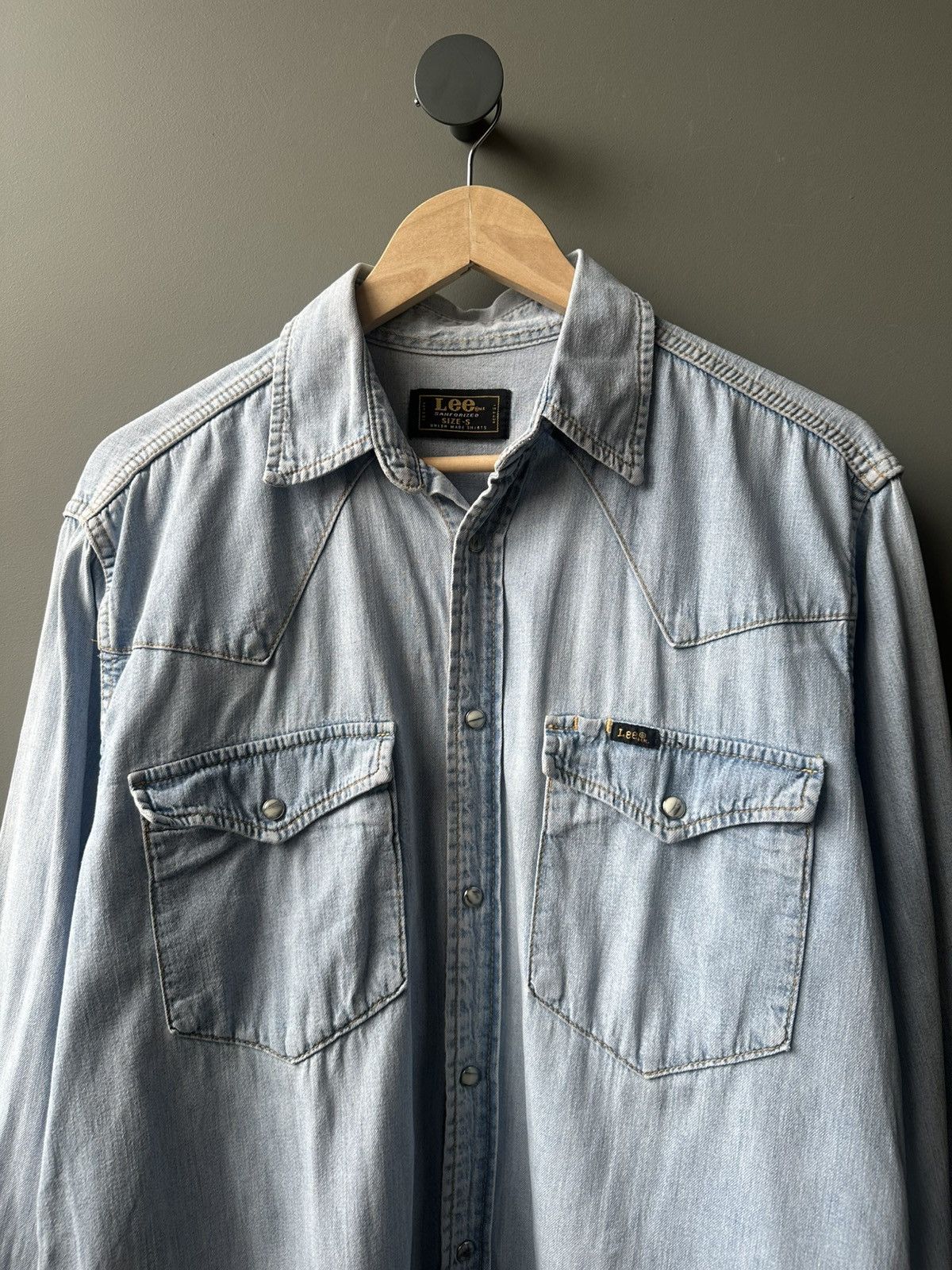 Lee Vintage Lee Western Denim Jeans Shirt Size S Size US M / EU 48-50 / 2 - 2 Thumbnail