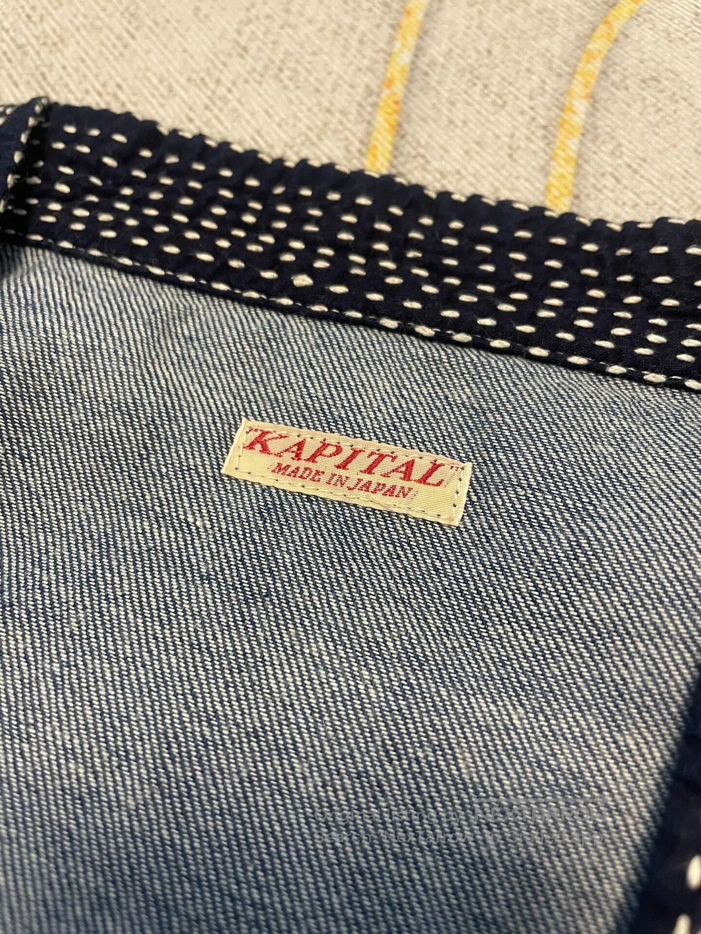Kapital Kapital Denim Short Sleeve Top with Blue Dye. Size US L / EU 52-54 / 3 - 3 Thumbnail