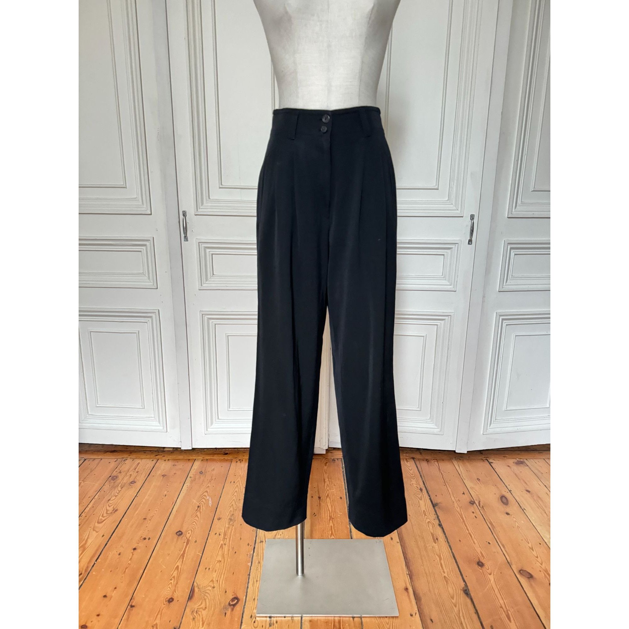Jil Sander 1980s Black Wool Pants Suit Size S / US 4 / IT 40 - 7 Thumbnail