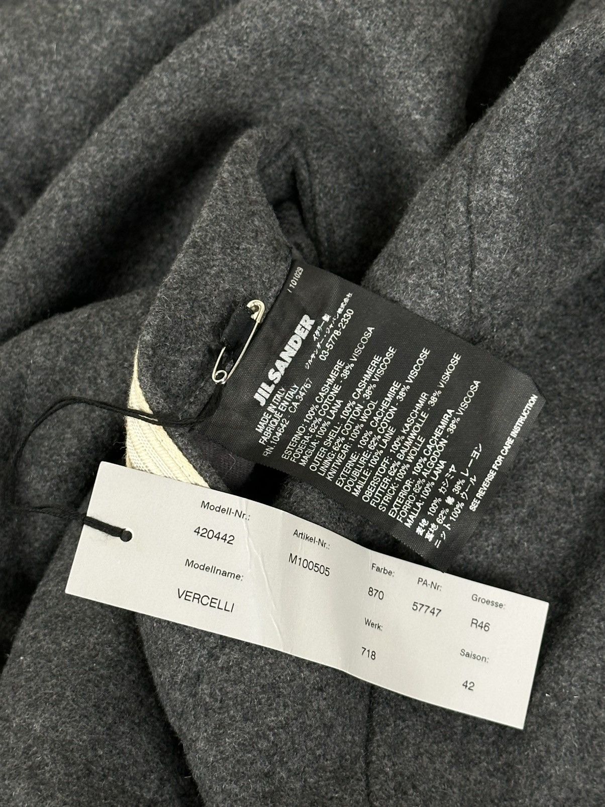 Jil Sander Jil Sander by Raf Simons Cashmere/Satin Reversible Varsity Size US S / EU 44-46 / 1 - 17 Thumbnail