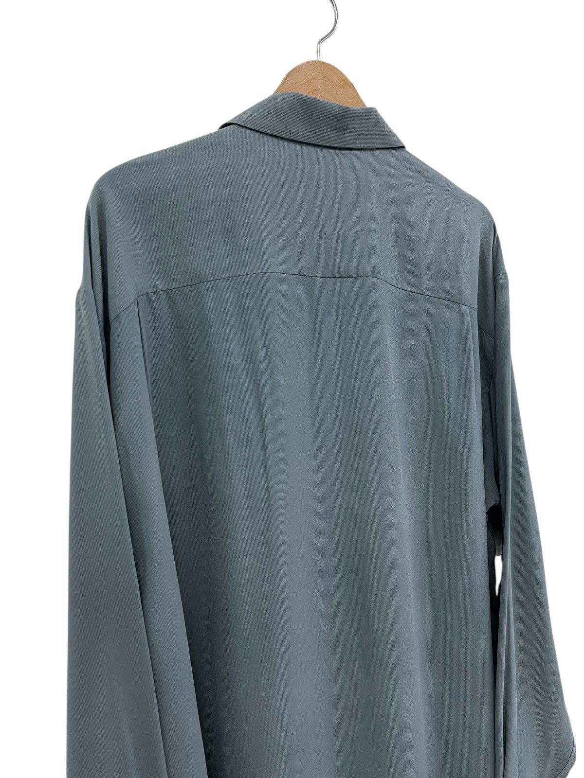 Yohji Yamamoto 1990s Yohji Yamamoto A.A.R Silk Open Collar Shirt Size US XL / EU 56 / 4 - 10 Thumbnail