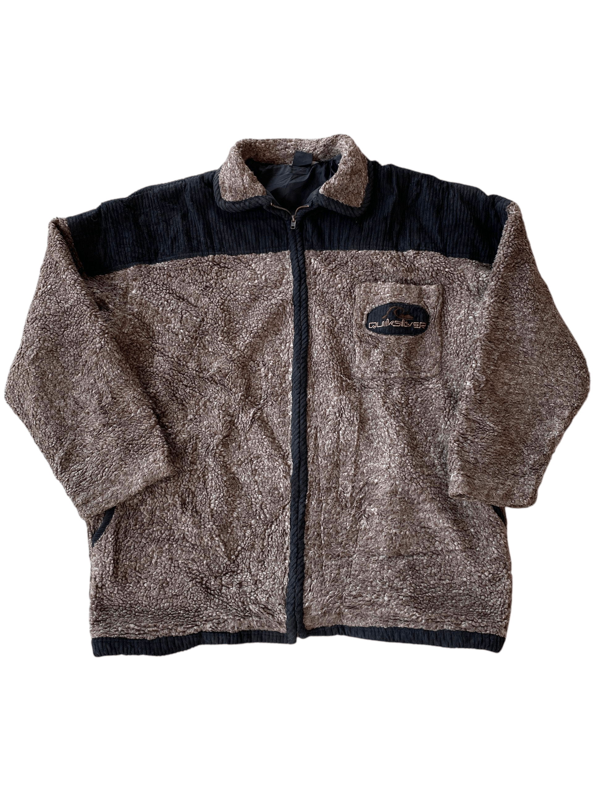 Quiksilver Rare 90's Quiksilver Teddy Fleece Corduroy Jacket Size US L / EU 52-54 / 3 - 1 Thumbnail