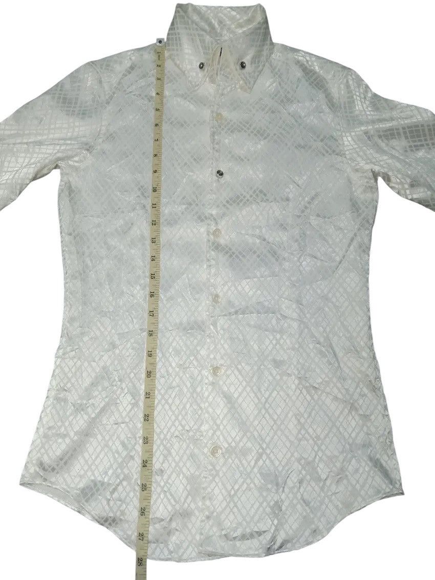 Tornado Mart Tornado Mark White Button Shirt Silk Silky Size M / US 6-8 / IT 42-44 - 11 Thumbnail