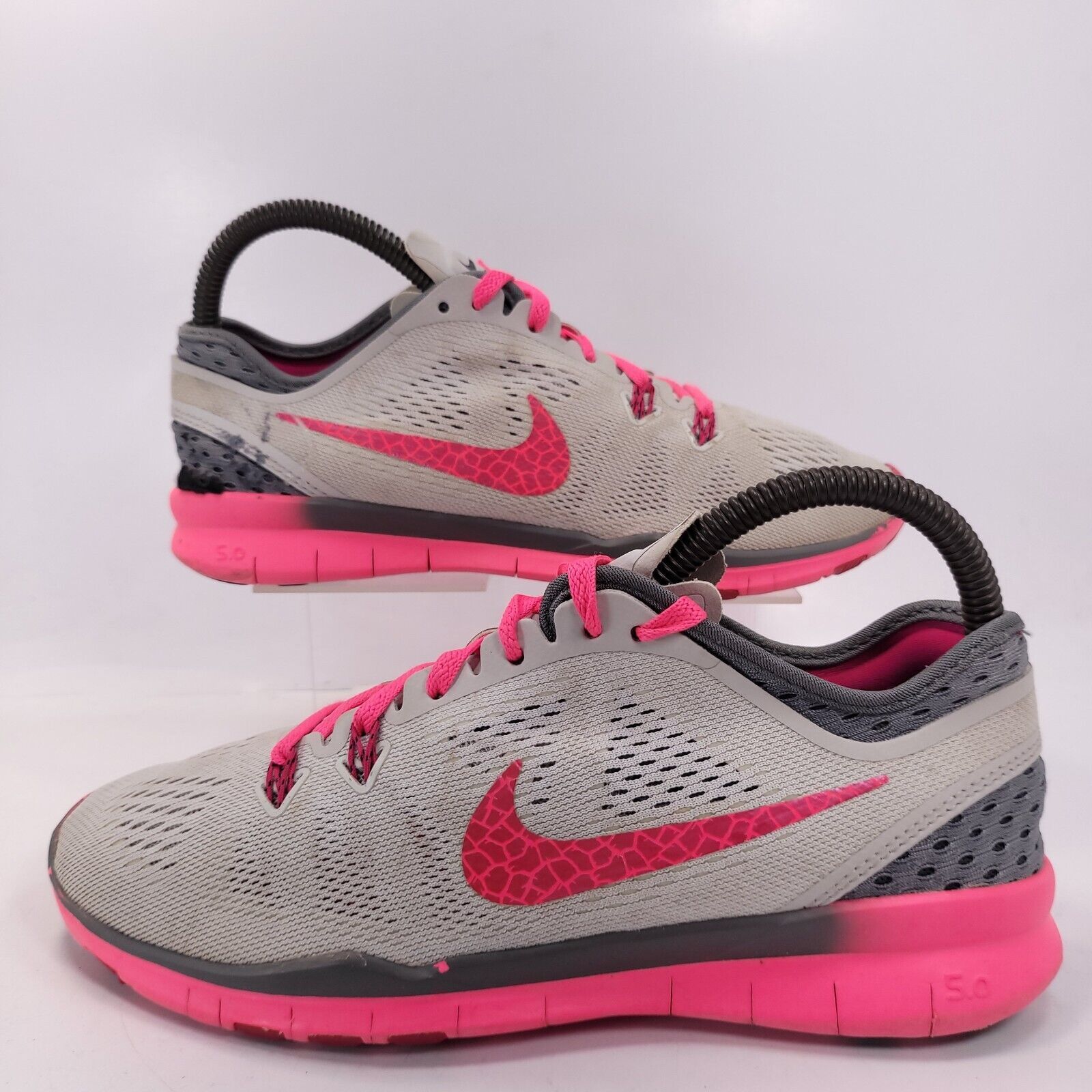 Nike Nike Free TR Fit 5 Shoe Womens Size 6.5 718932-004 Gray Pink Size US 6.5 / IT 36.5 - 5 Thumbnail