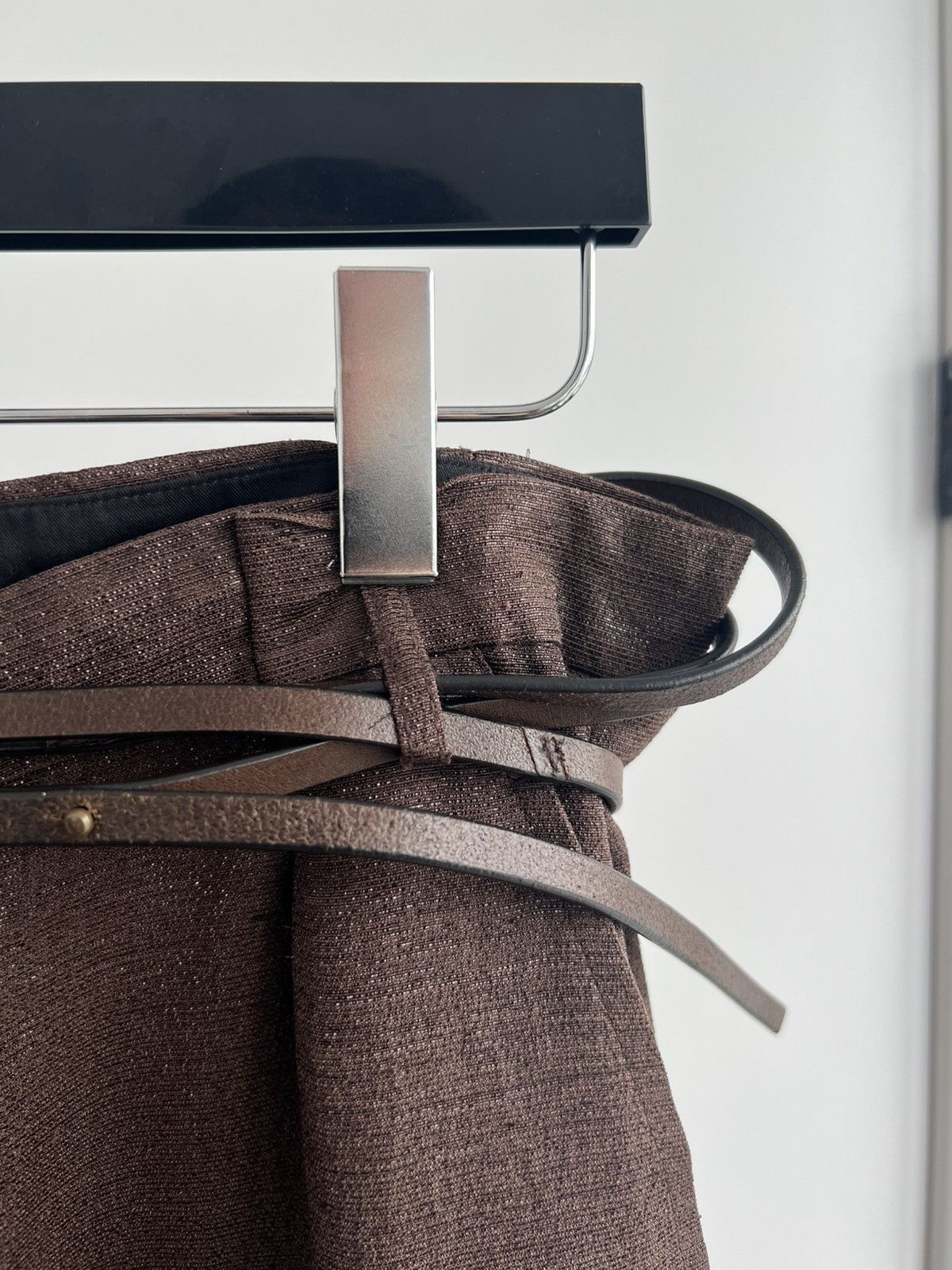 Isabel Benenato Brown Multi-Wrap Belt Size ONE SIZE - 3 Thumbnail