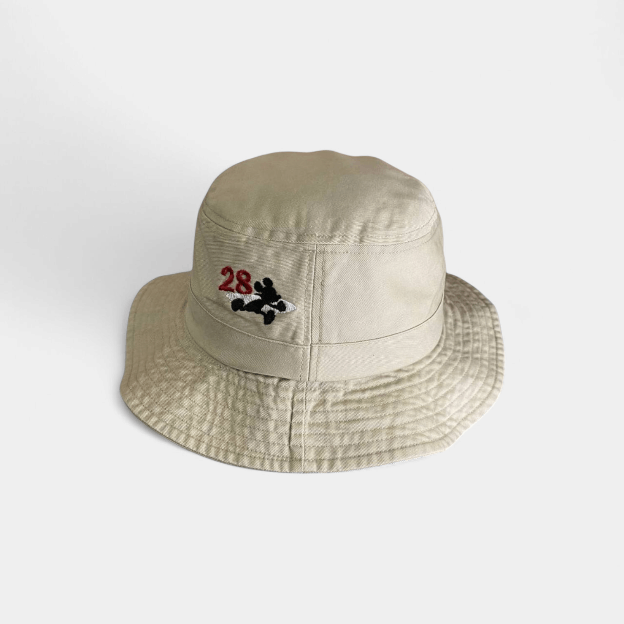Disney Disney Mickey Mouse 28 Beige Unisex Bucket Hat Size ONE SIZE - 1 Thumbnail