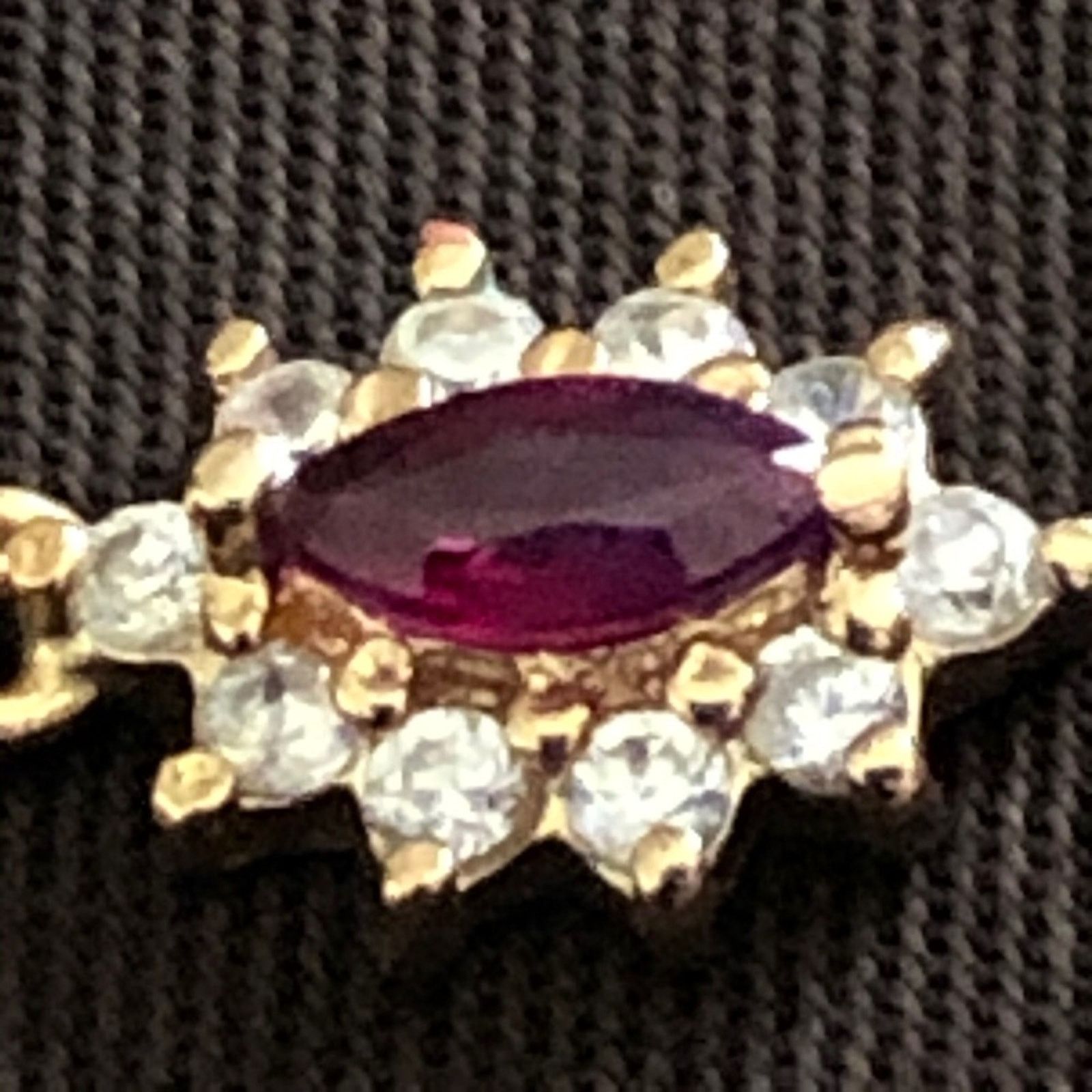 Vintage Vintage gold vermeil ruby and diamond pendant Size ONE SIZE - 7 Thumbnail
