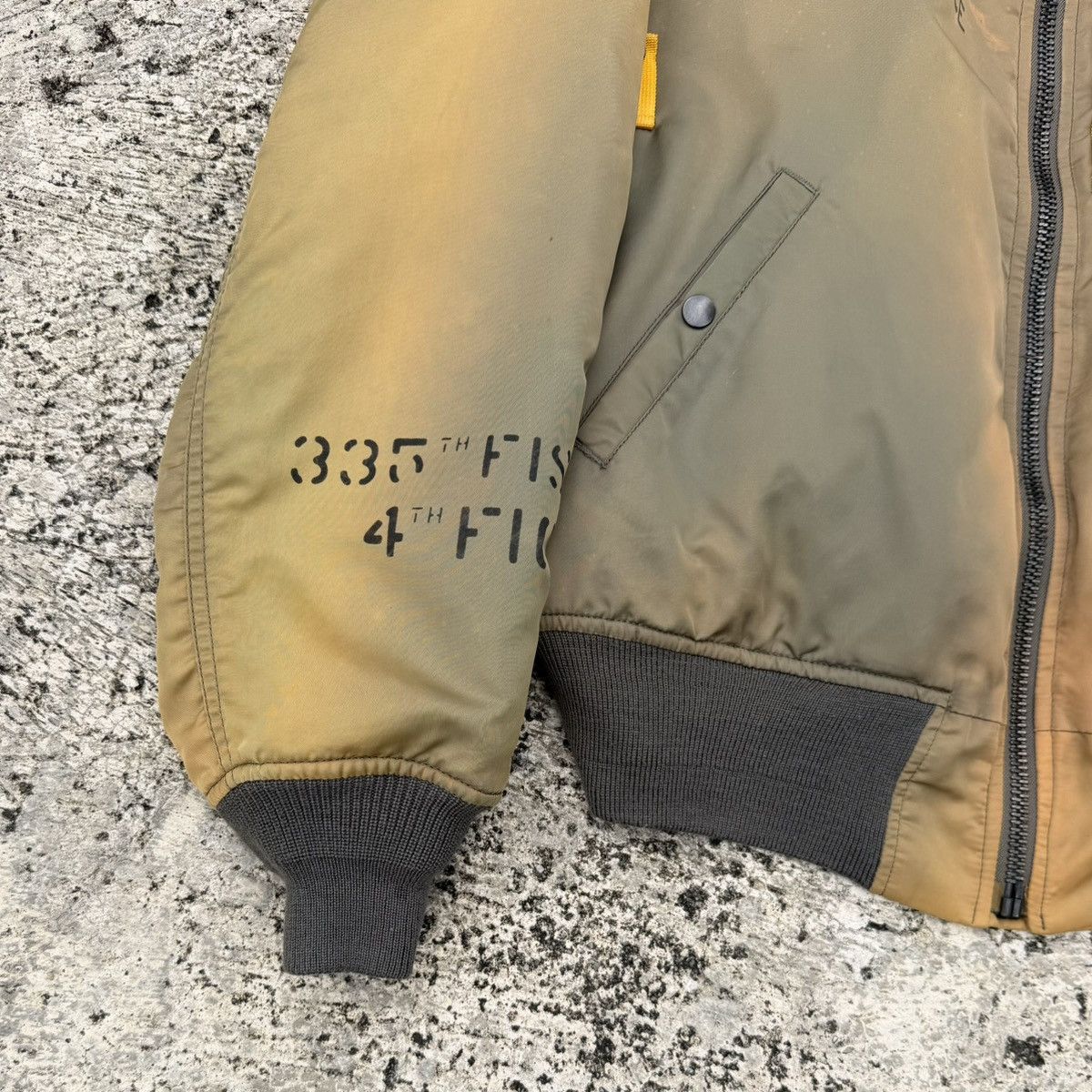 Avirex VTG MA-1 Flight Jacket Art Sabre Ace Korea Japan Bomber Size US L / EU 52-54 / 3 - 6 Thumbnail