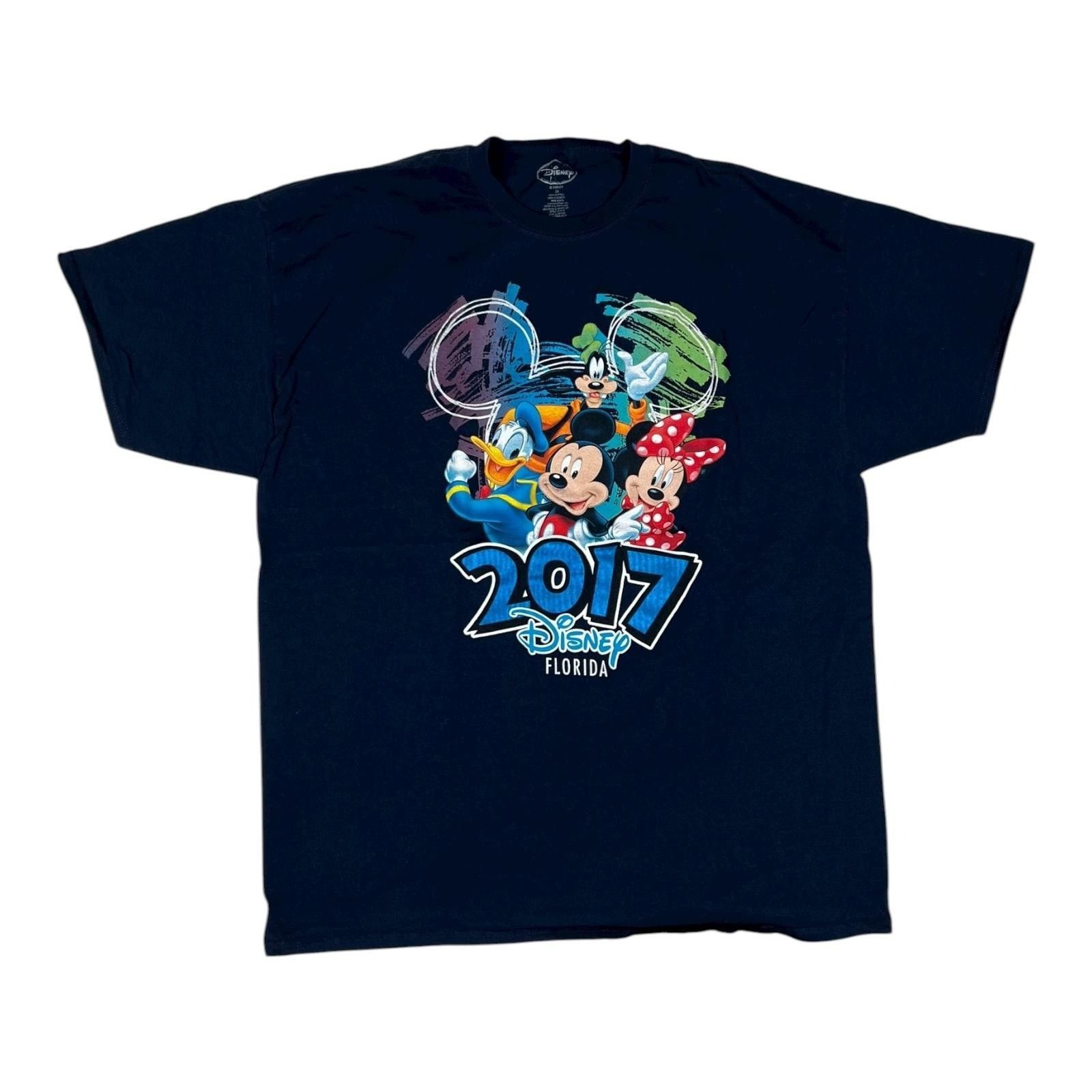 Disney Disney 2017 Florida Shirt Mens 2XL Navy Mickey Minnie Donald Size US XXL / EU 58 / 5 - 1 Thumbnail