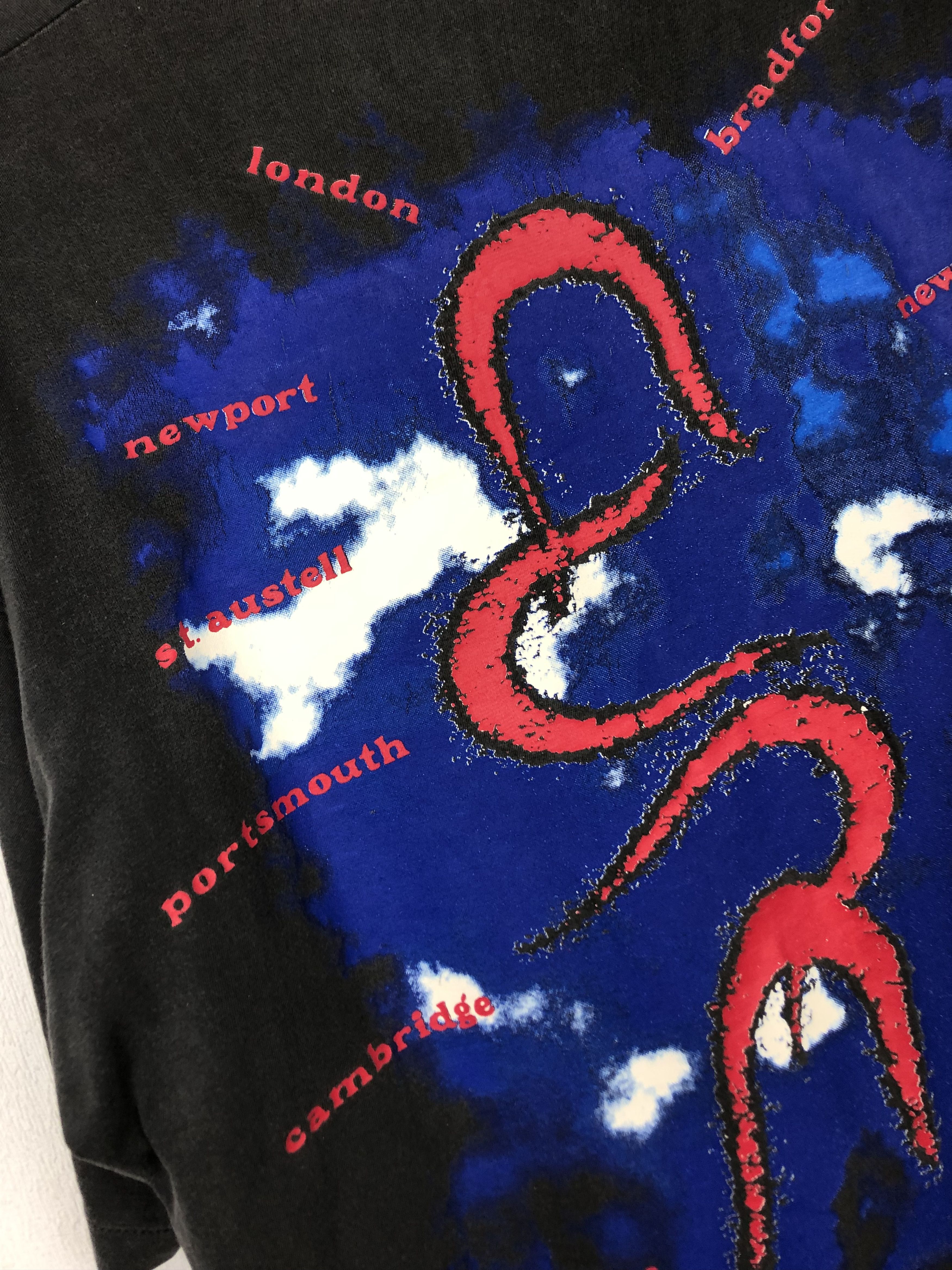 Band Tees × Vintage Vintage 90's The Cure Wish Tour Shirt Over Print Tee Rare Size US L / EU 52-54 / 3 - 11 Thumbnail