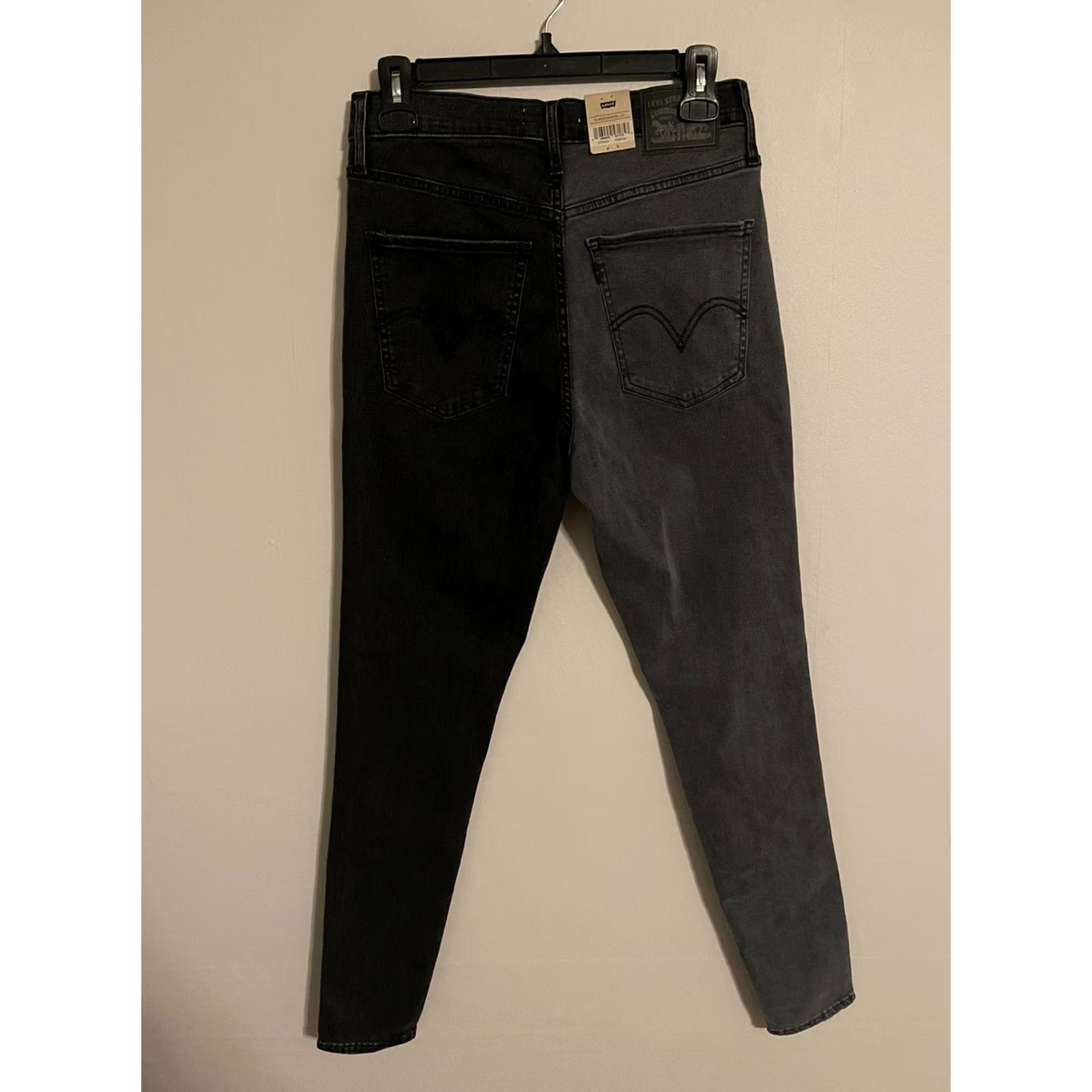Levi's Levi's Mile High Super Skinny Two-Tone Gray Denim Jeans Women's 10Med Size 32" / US 10 / IT 46 - 4 Thumbnail