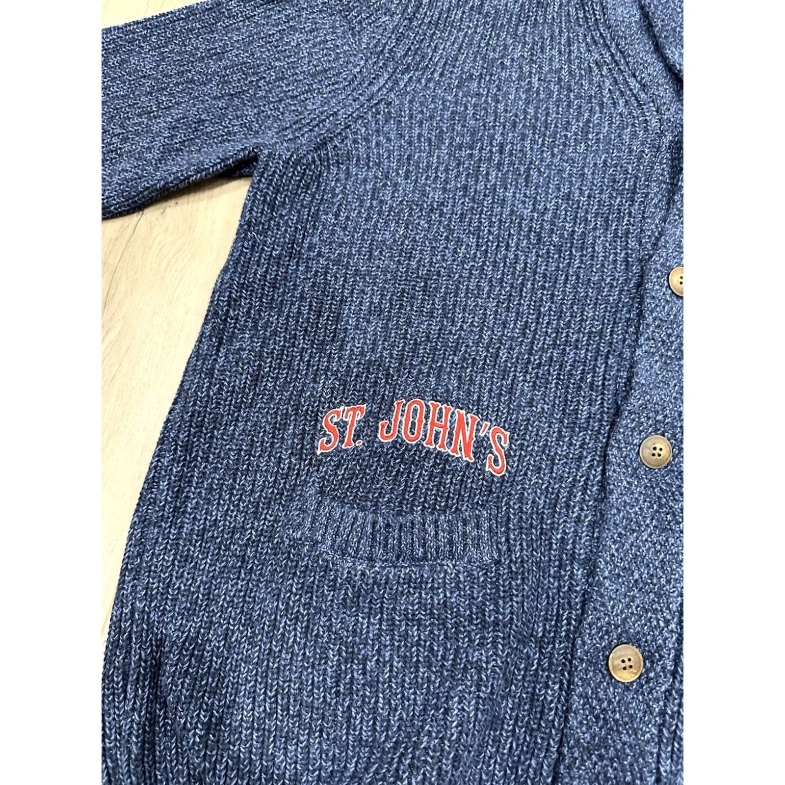 Faherty NWT Faherty Cardigan Shawl XL Fisherman Knit Cashmere Cotton Blue Long Sleeve Button Mens Regular Knit Style Size US XL / EU 56 / 4 - 5 Thumbnail