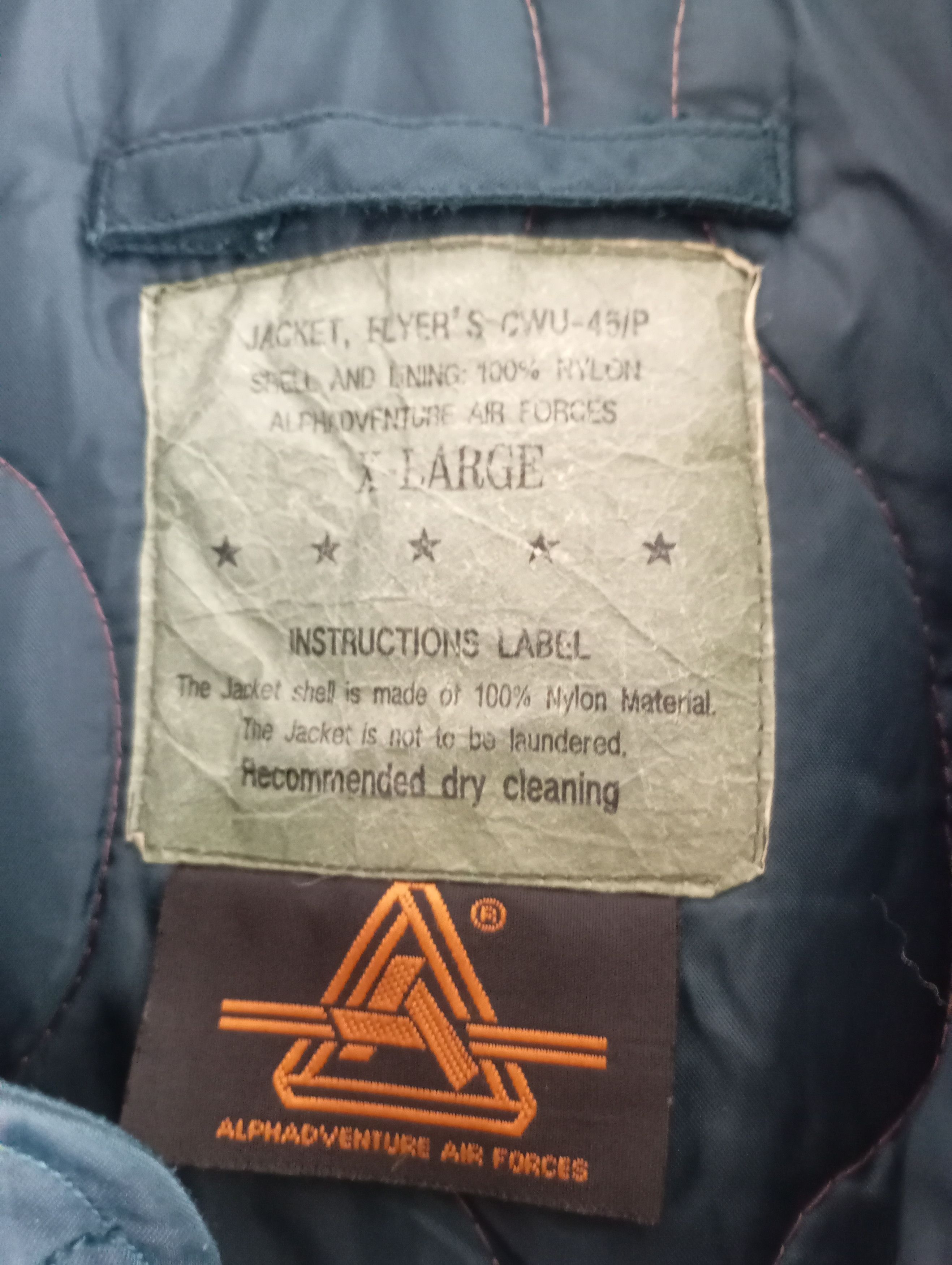 Vintage Vintage 90’s US Army Air Force CWU 45/P Flyers Jacket Size US XL / EU 56 / 4 - 2 Thumbnail
