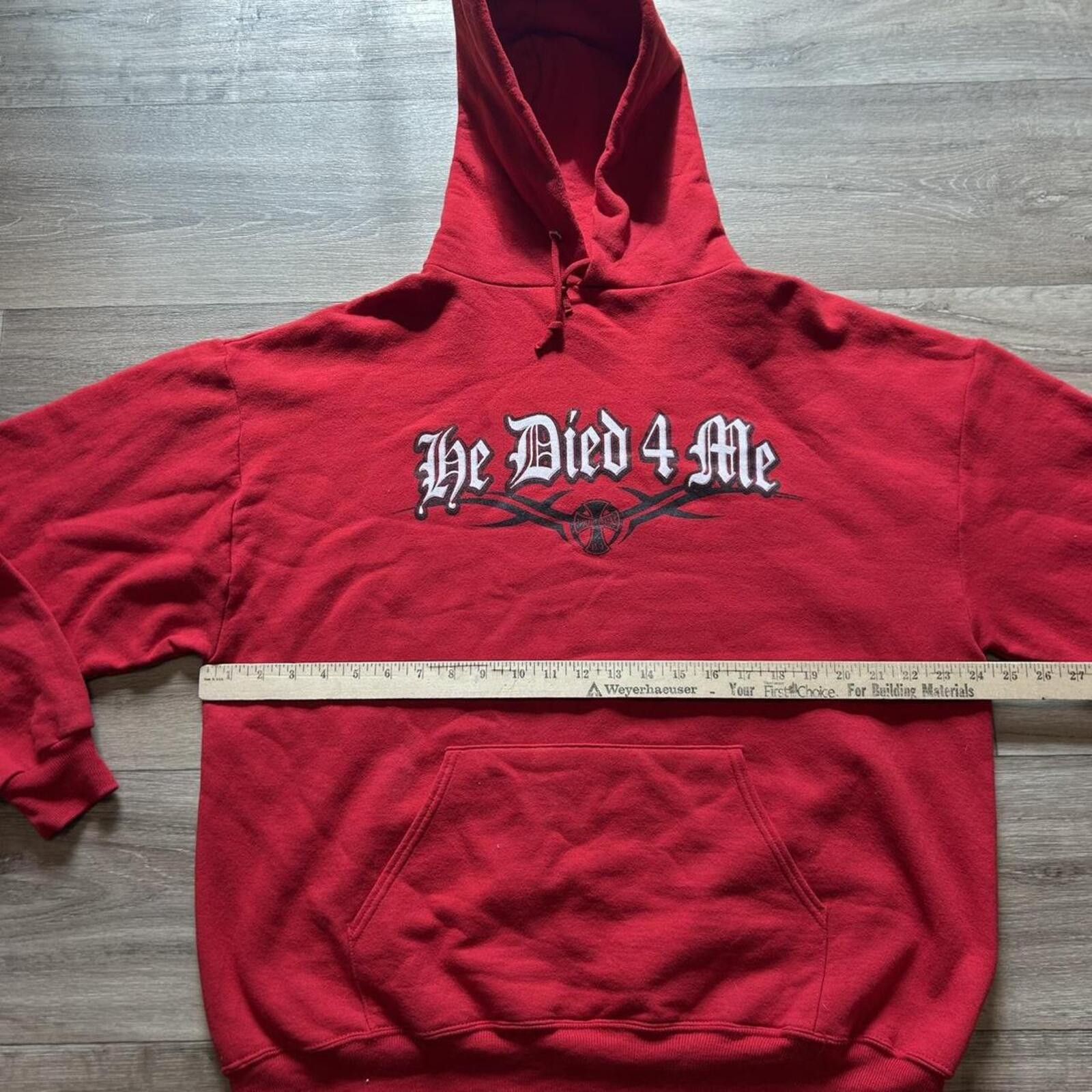 West Coast Choppers Vintage Red Jesus Hoodie West Coast Choppers style hoodie XL Size US XL / EU 56 / 4 - 5 Thumbnail