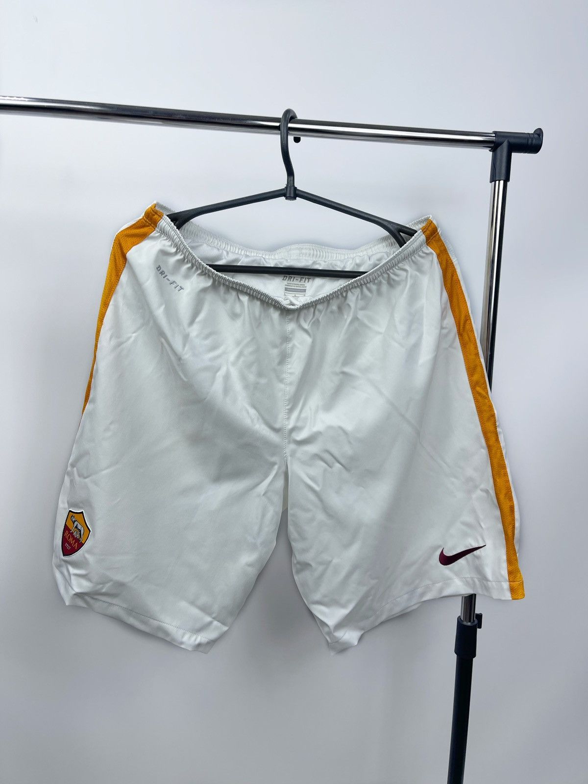 Nike Roma AS Nike White Football Soccer Shorts Size L Size US 34 / EU 50 - 1 Thumbnail