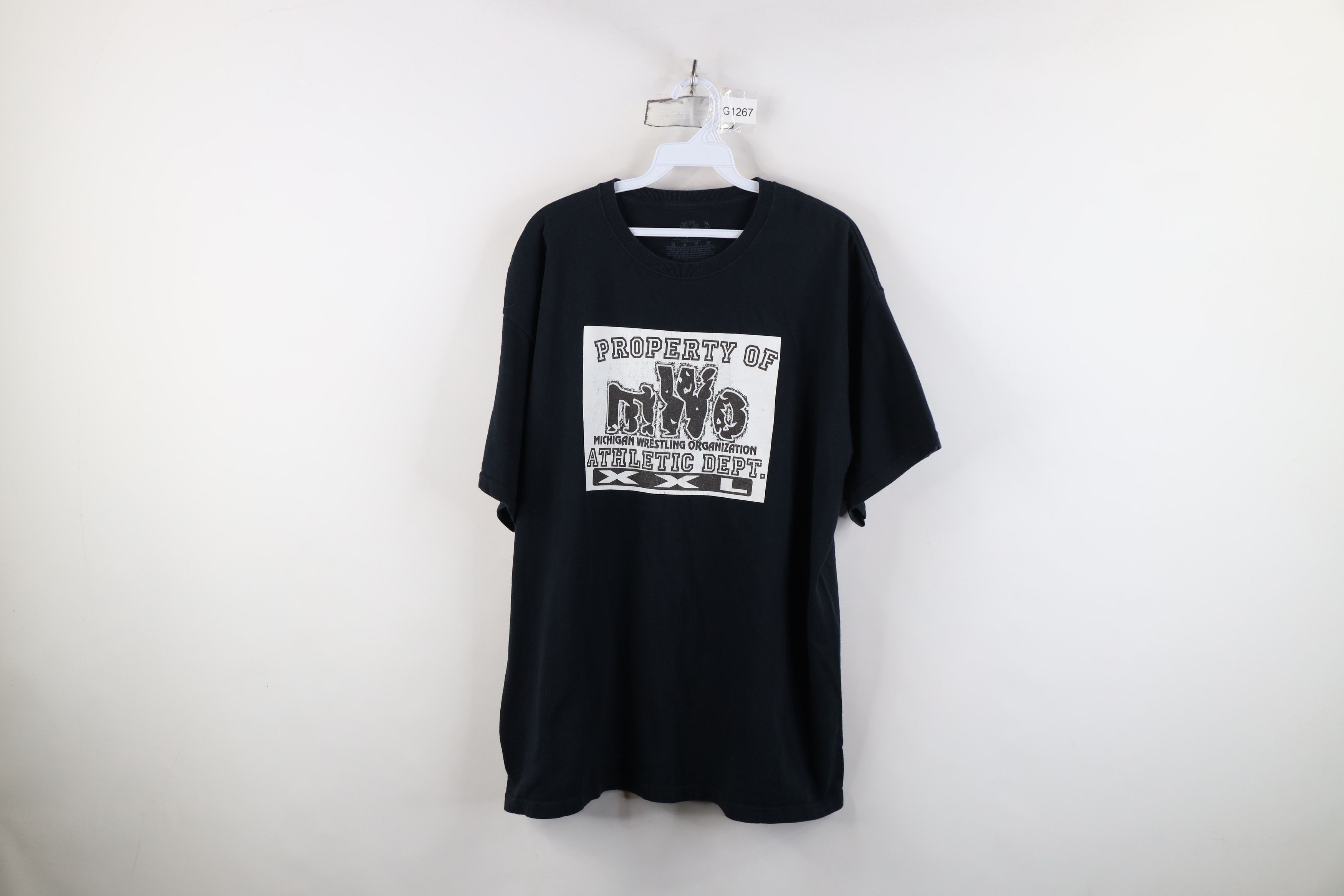 Vintage Y2K Streetwear Michigan Wrestling Organization T-Shirt Black Size US XL / EU 56 / 4 - 1 Thumbnail