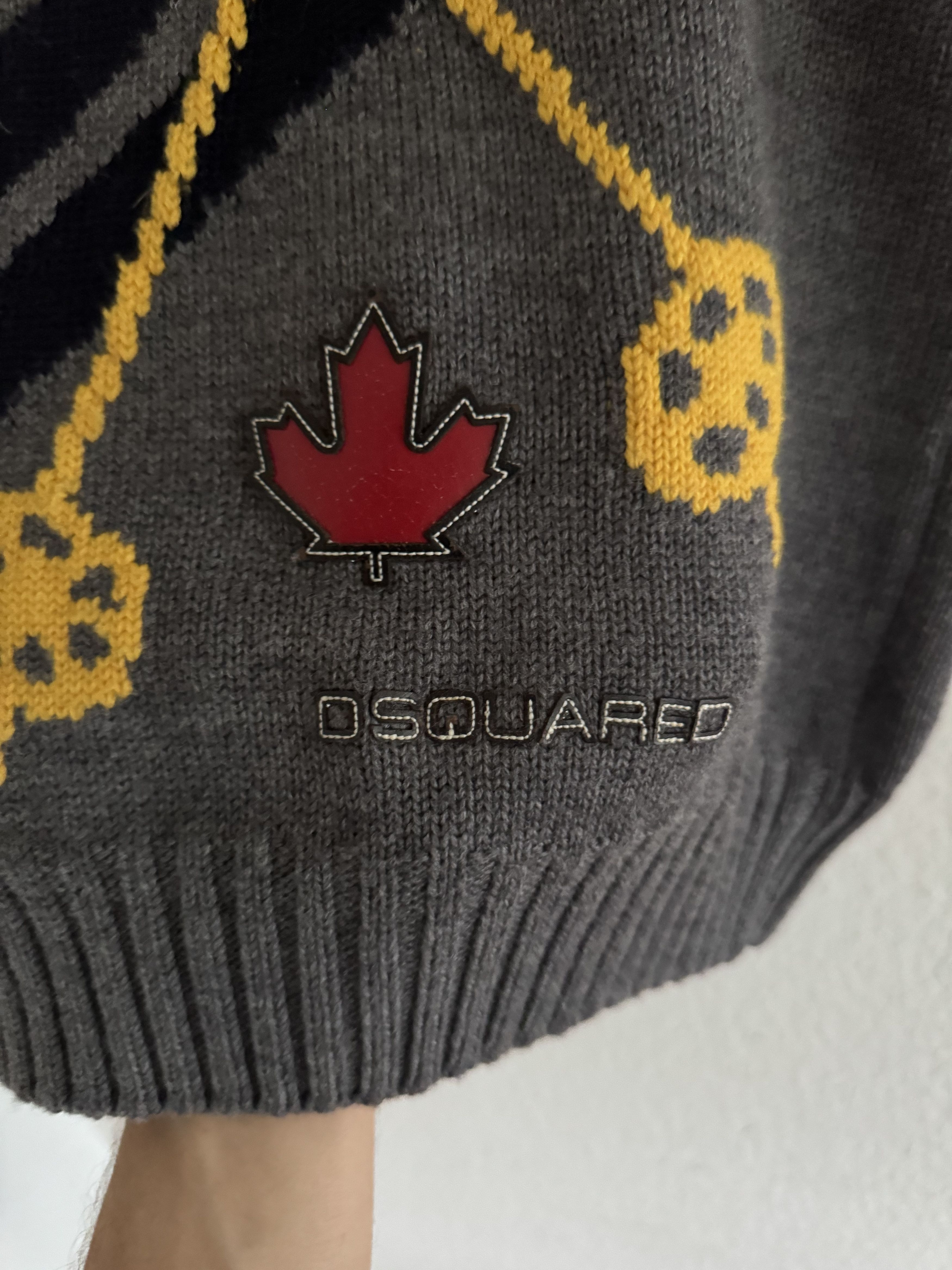 Dsquared2 FW08 Runway Ski Intarsia Wool Vest Size US L / EU 52-54 / 3 - 7 Thumbnail