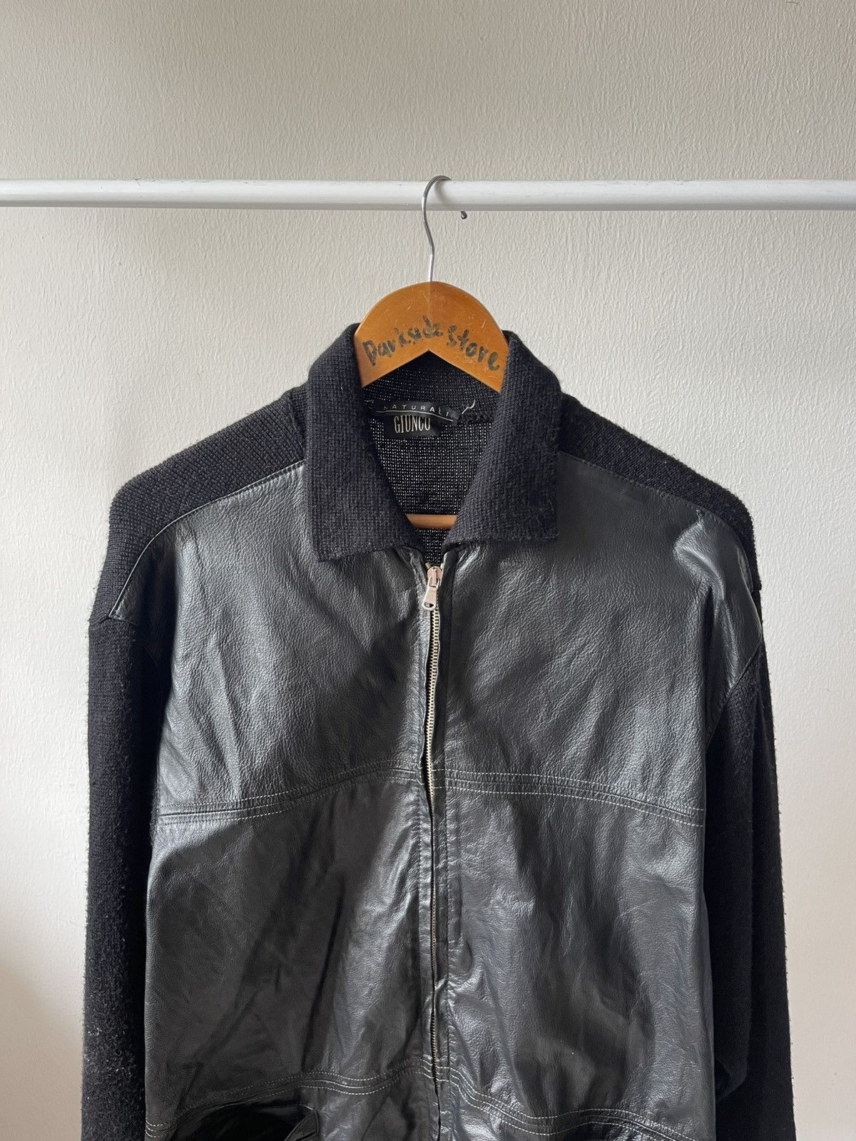 Vera Pelle Giunco Verra Pelle Leather Knit Jacket Size US M / EU 48-50 / 2 - 3 Thumbnail
