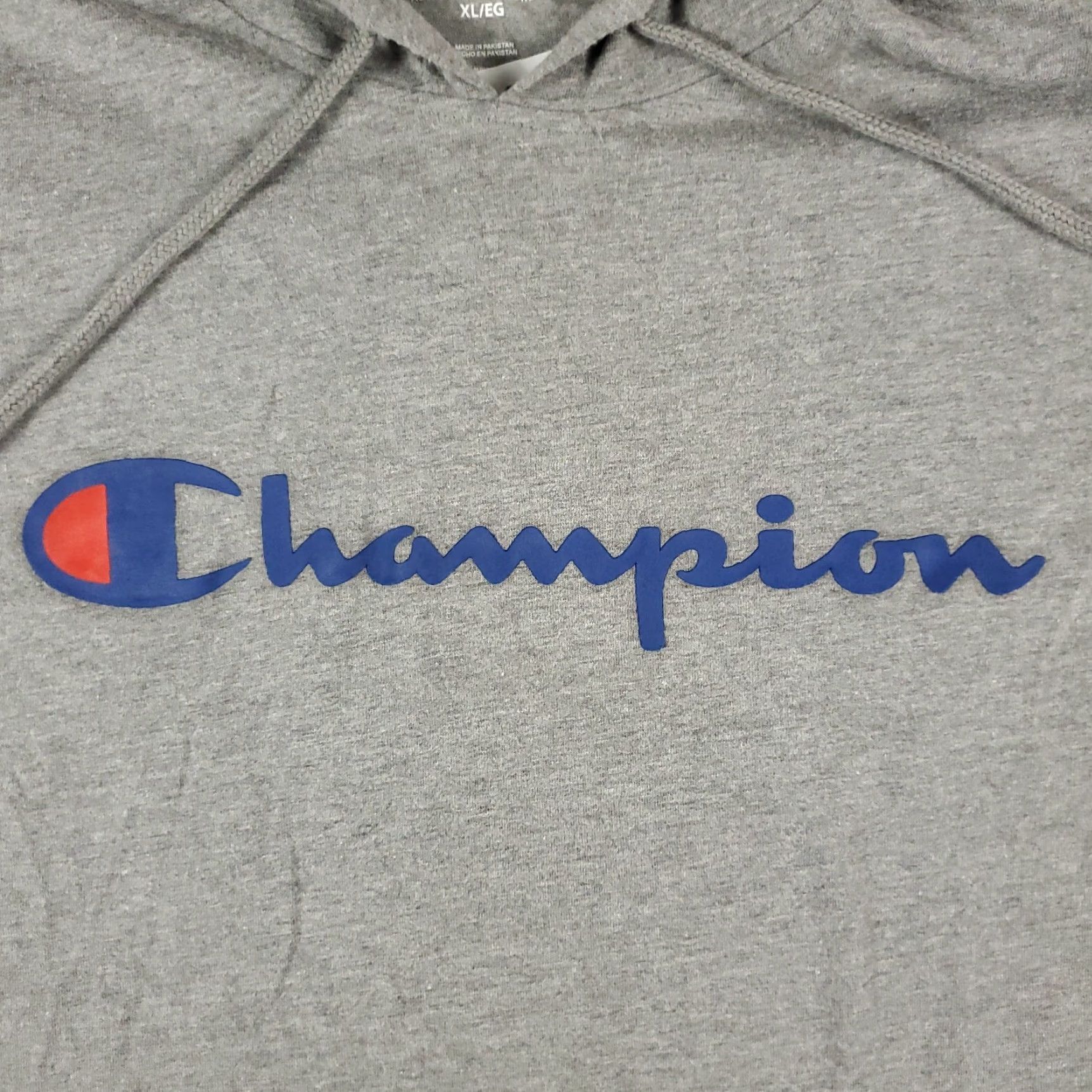 Champion Champion Hoodie Mens XL Gray Long Sleeve Casual Pullover Outdoor Modern Size US XL / EU 56 / 4 - 2 Thumbnail