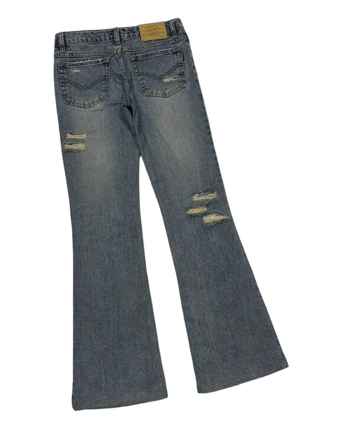 Hysteric Glamour Flare Jeans Distress Palm Glamor Bootcut Flared Jeans Size 28" / US 6 / IT 42 - 4 Thumbnail