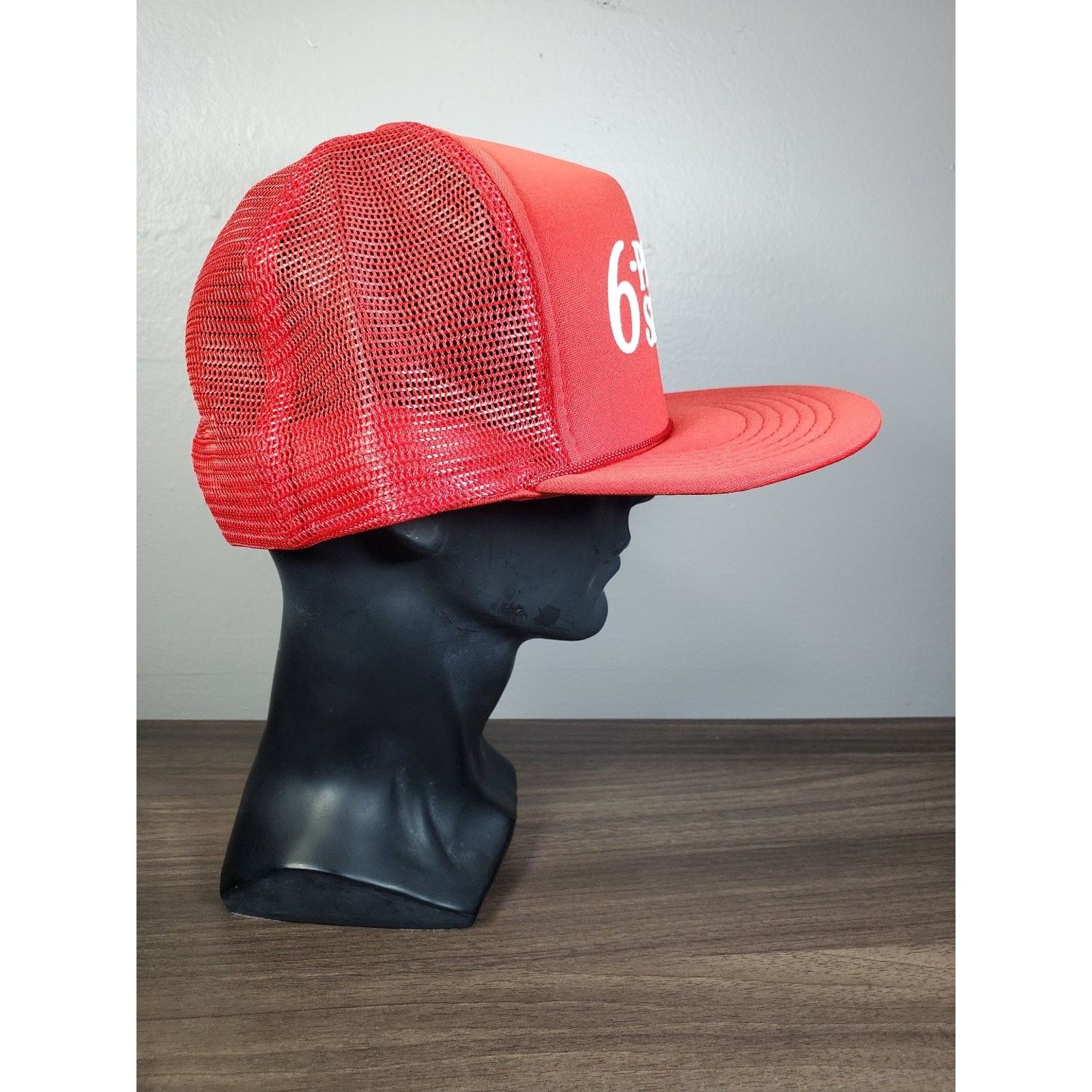 Vintage 6-Pak Shack Trucker Hat Snapback Cap Beer Store Local Ad Size ONE SIZE - 6 Thumbnail
