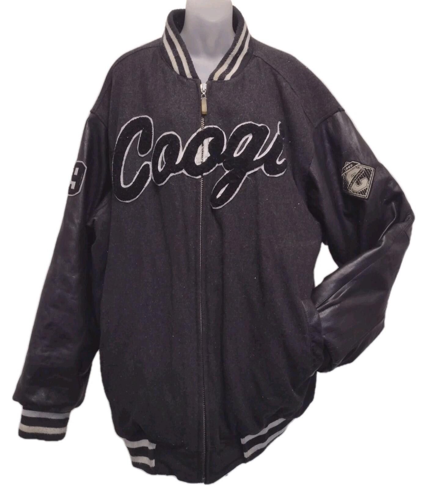 Coogi COOGI XXL Varsity Jacket Rainbow Stitch Script Logo Black Size US XXL / EU 58 / 5 - 2 Thumbnail
