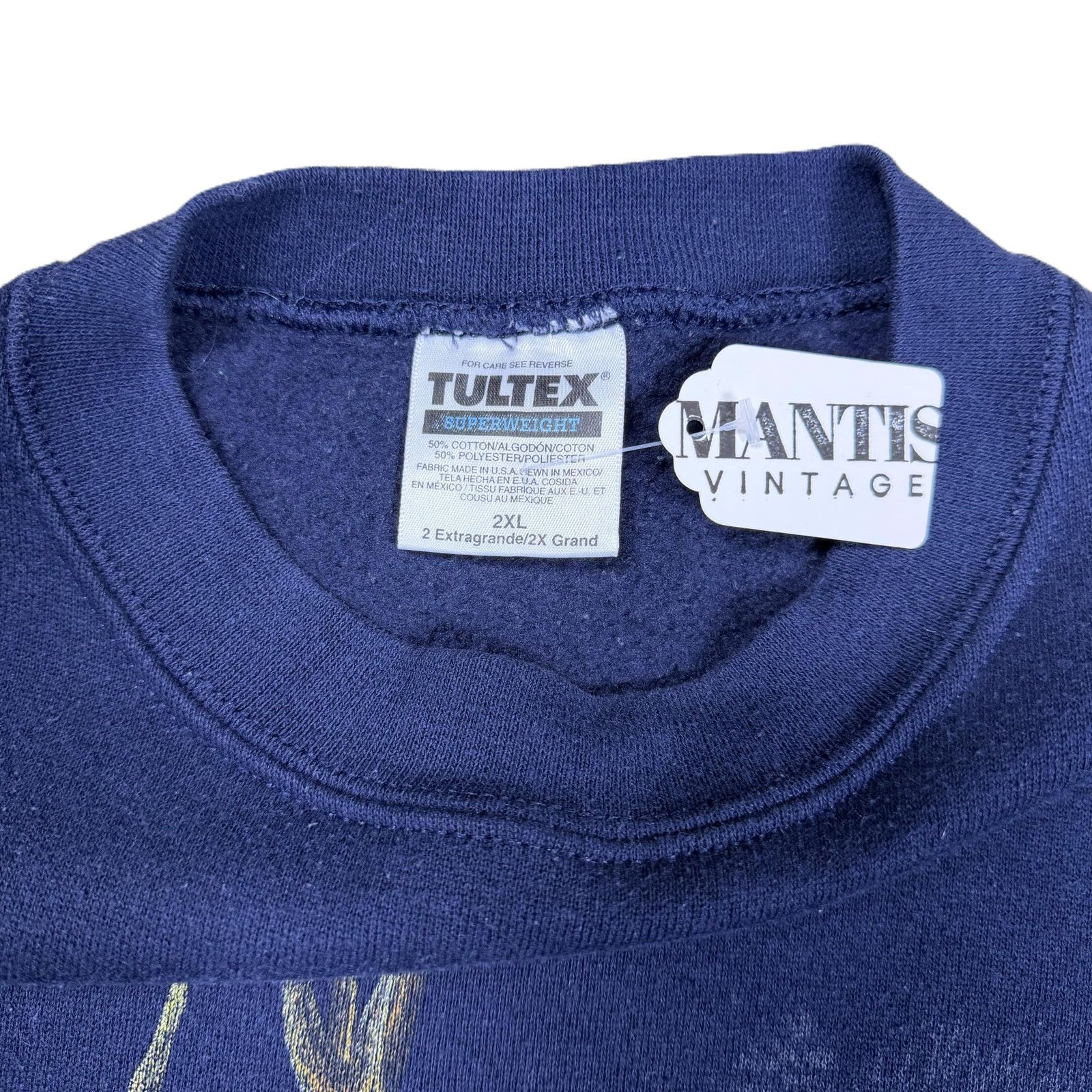 Tultex Vintage Tultex Superweight Deer Graphic Sweatshirt 2XL Navy Size US XXL / EU 58 / 5 - 5 Thumbnail